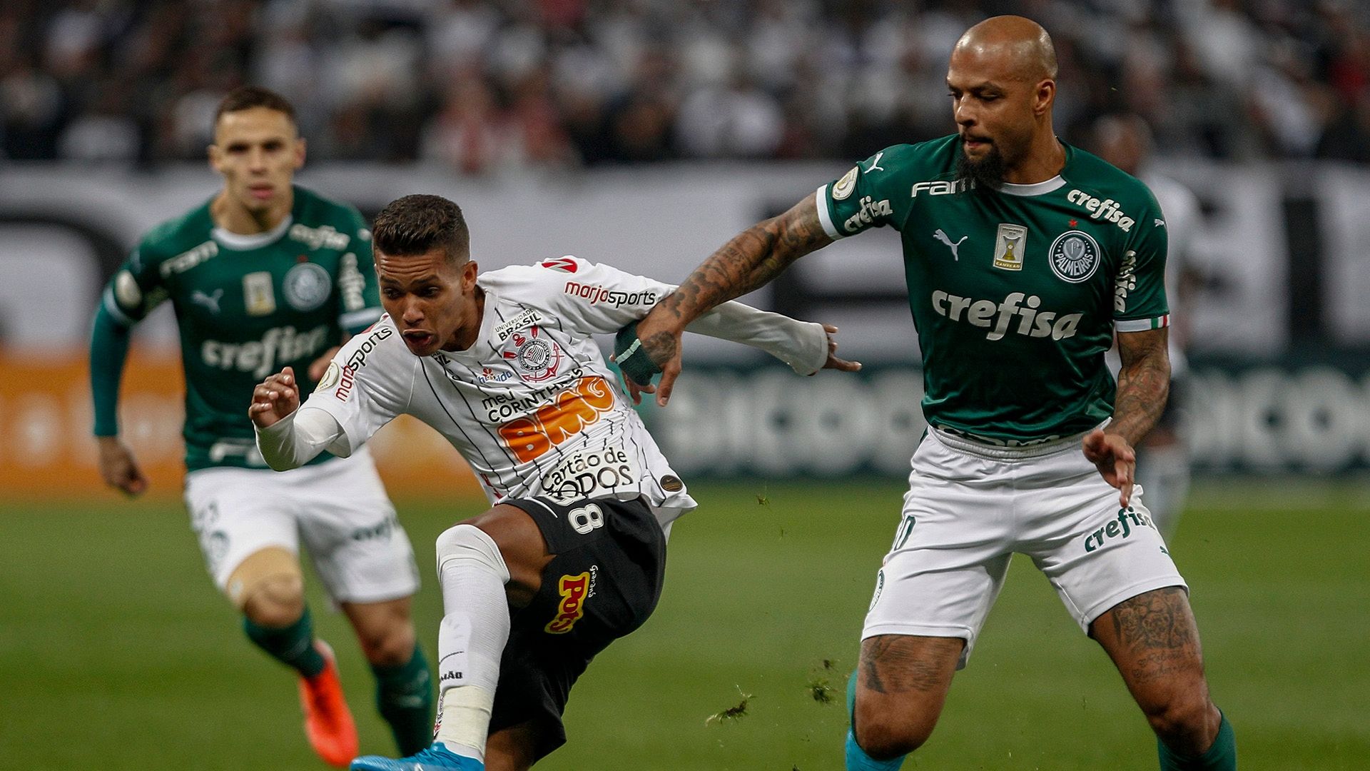 Pedrinho Felipe Melo Corinthians Palmeiras Brasileirão Série A 04082019