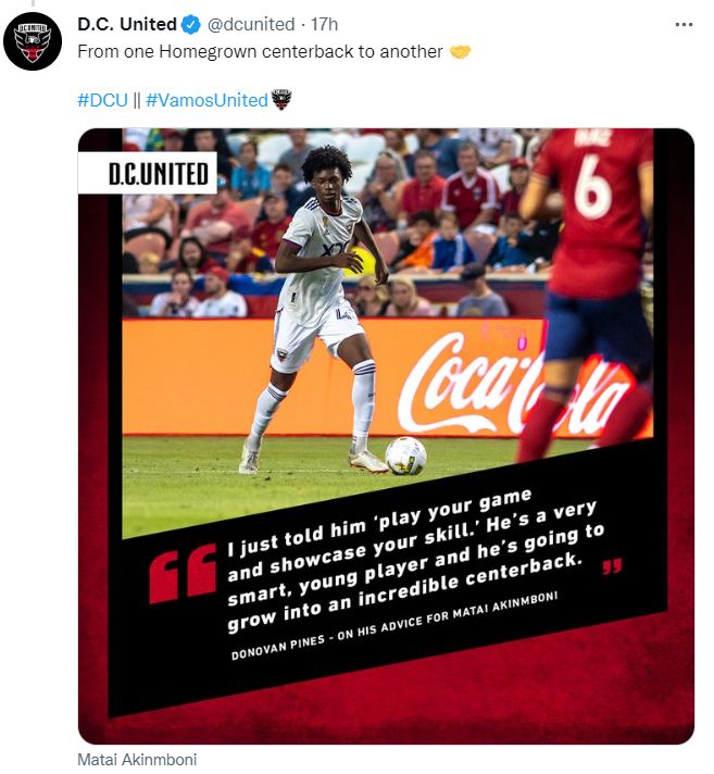 DC United Matai Akinmboni