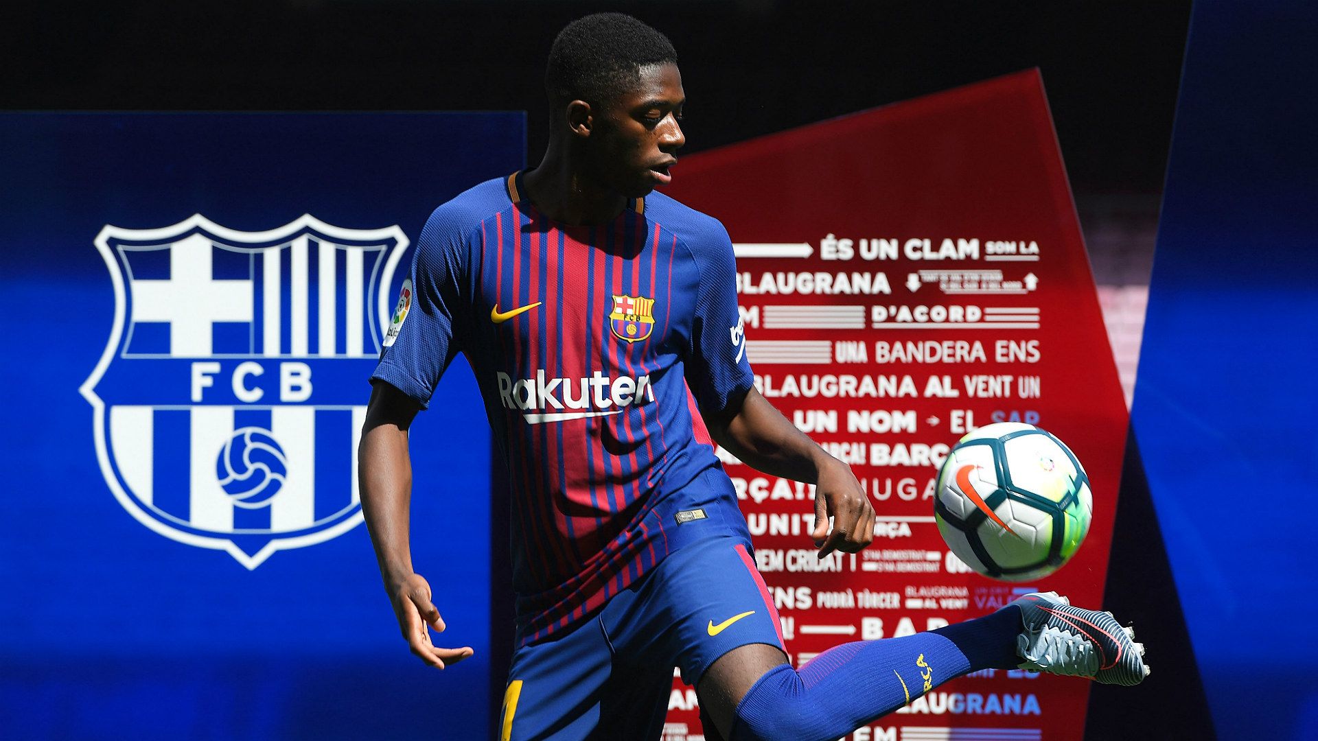 Ousmane Dembele Barcelona Unveiling