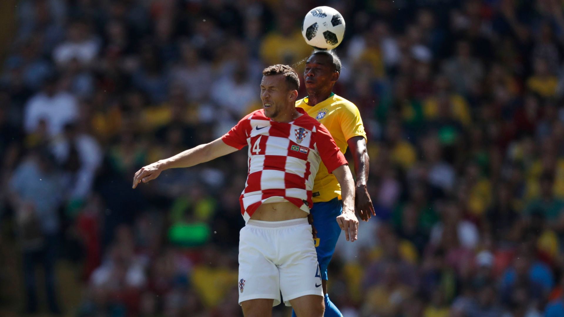 Fernandinho Ivan Perisic Brazil Croatia Friendly 03062018