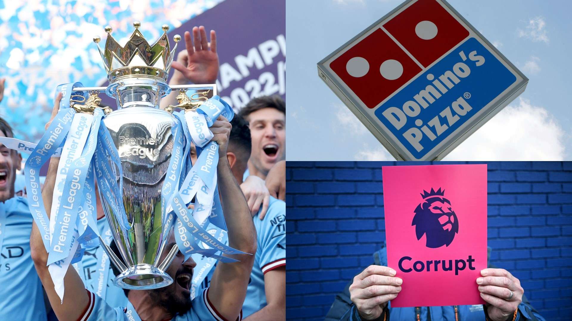 Manchester City trolled by Dominos split