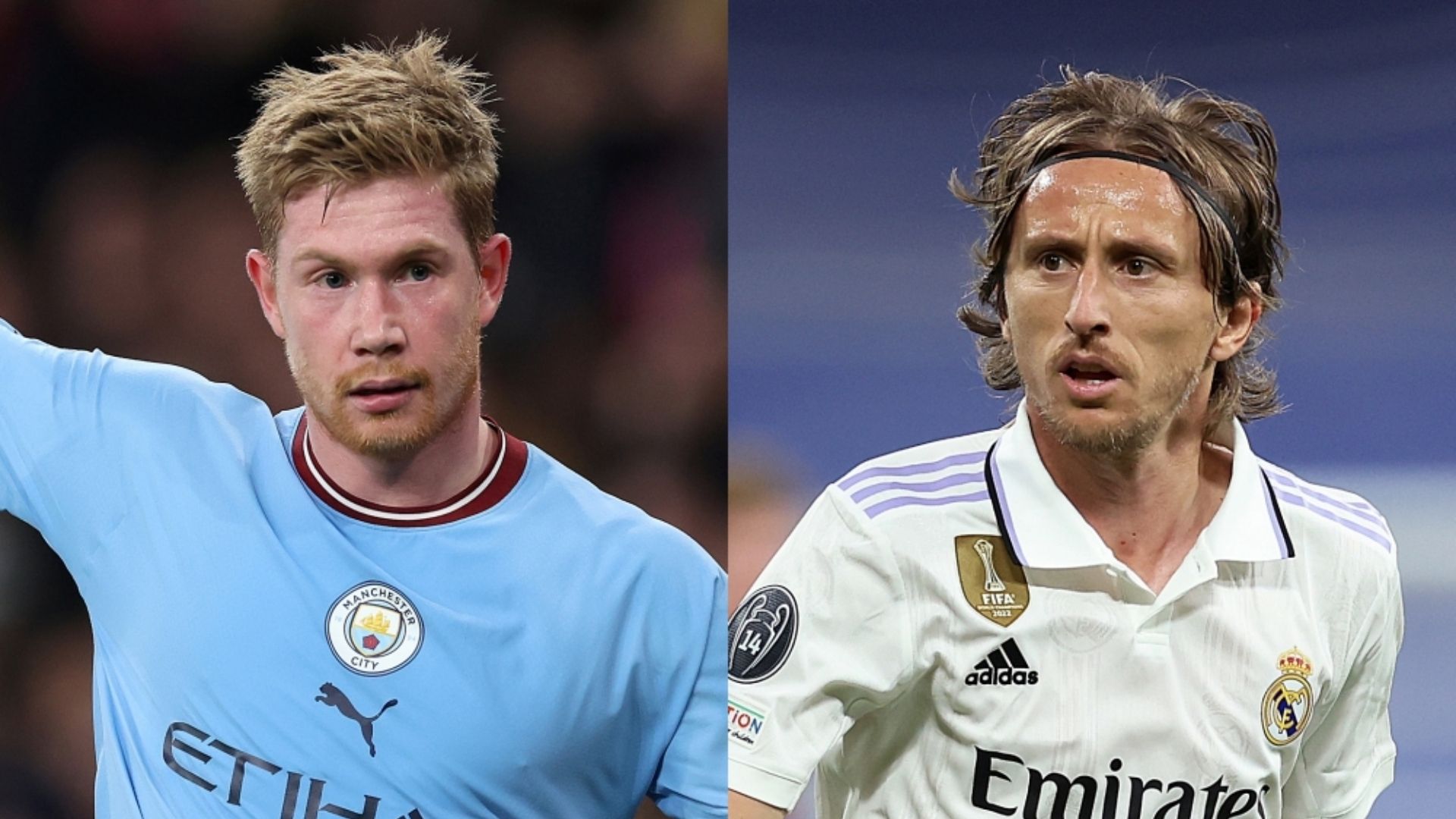 Kevin De Bruyne Man City Luka Modric Real Madrid