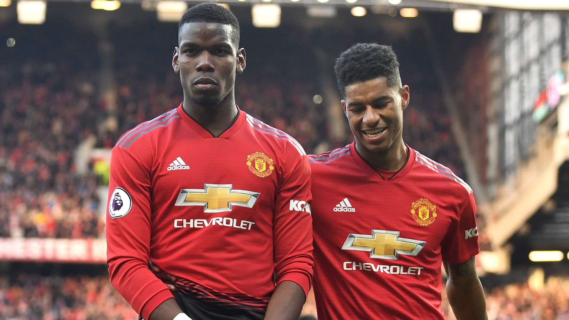 Paul Pogba Marcus Rashford Manchester United