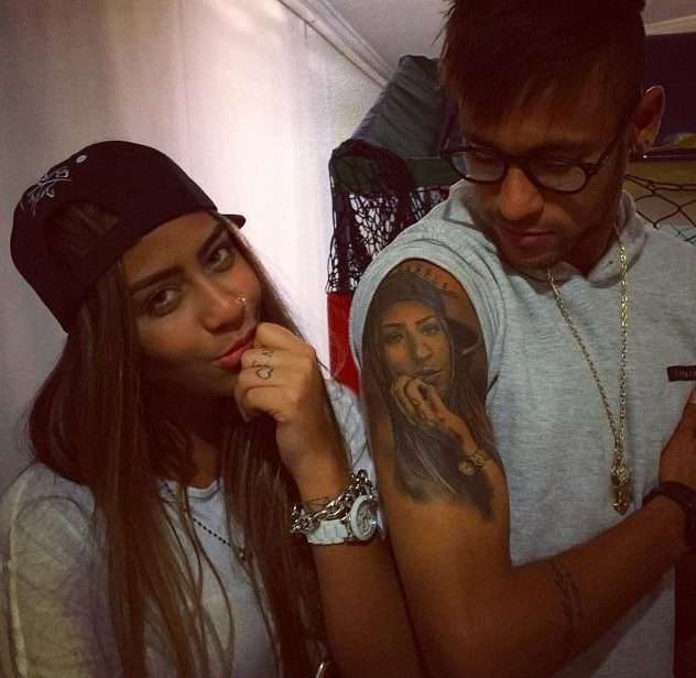 neymar sister tattoo
