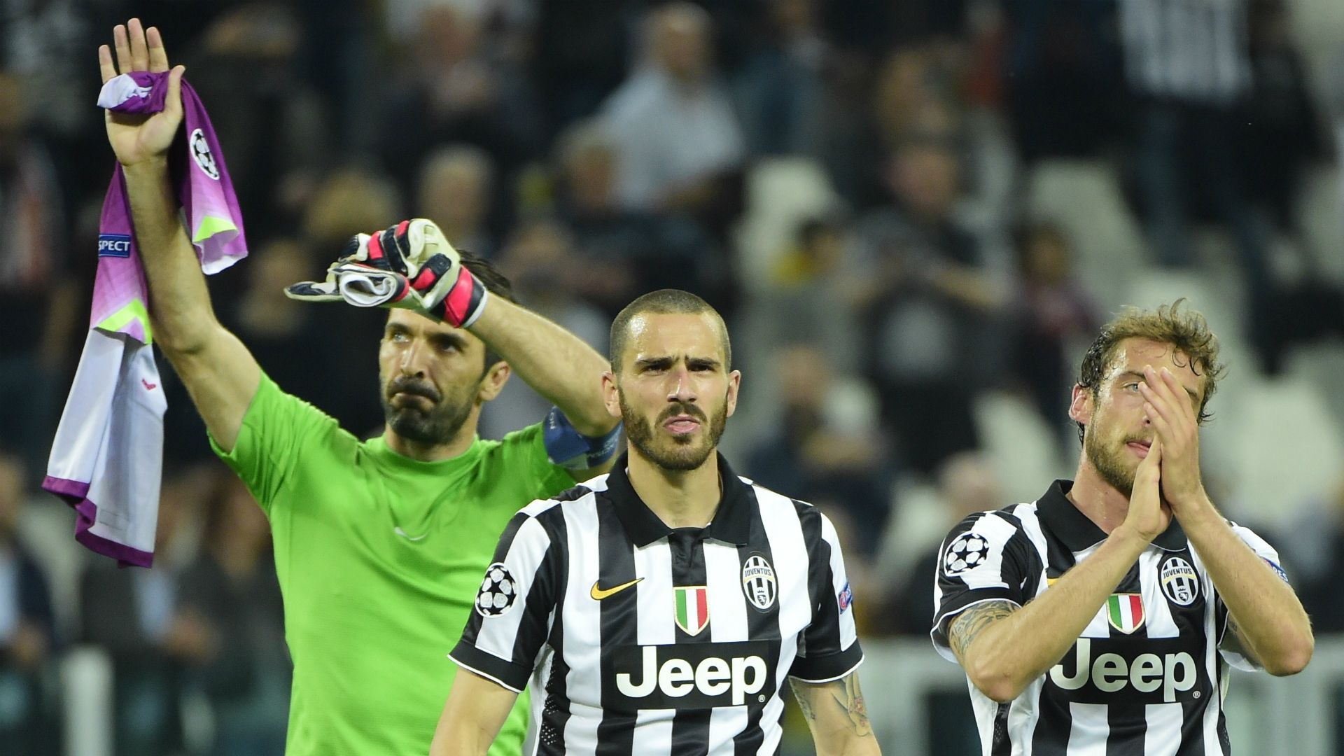 gianluigi buffon, leonardo bonucci, claudio marchisio