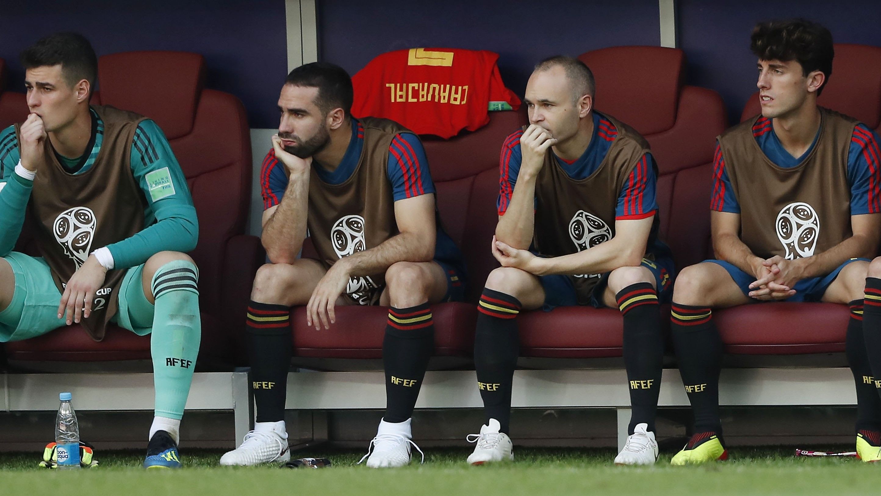 Andres Iniesta Dani Carvajal España Rusia Spain Russia 01072018