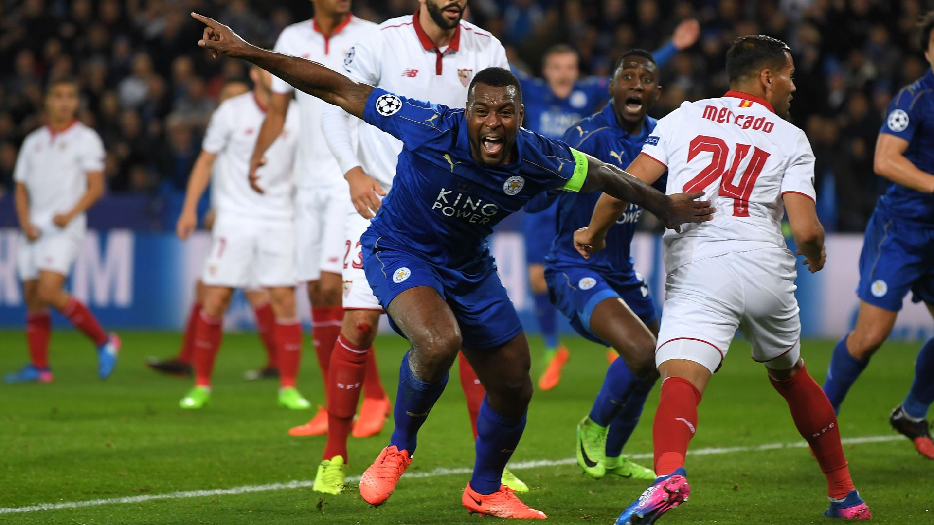 Leicester Sevilla Wes Morgan
