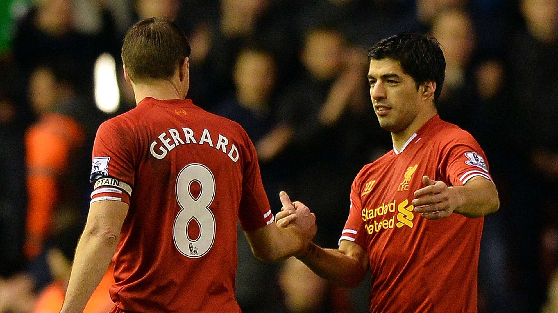 Steven Gerrard Luis Suarez Liverpool