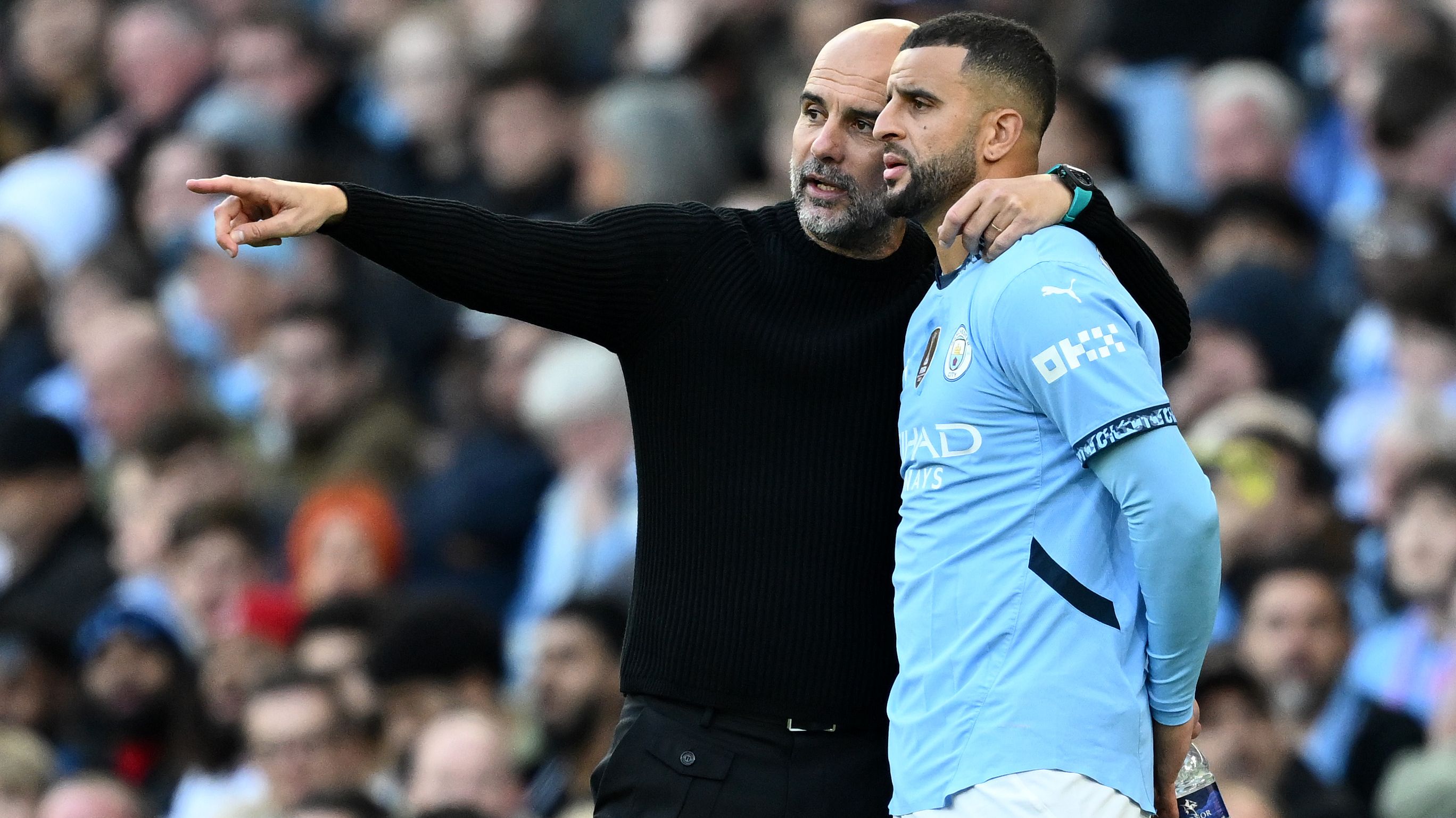 Kyle Walker Pep Guardiola