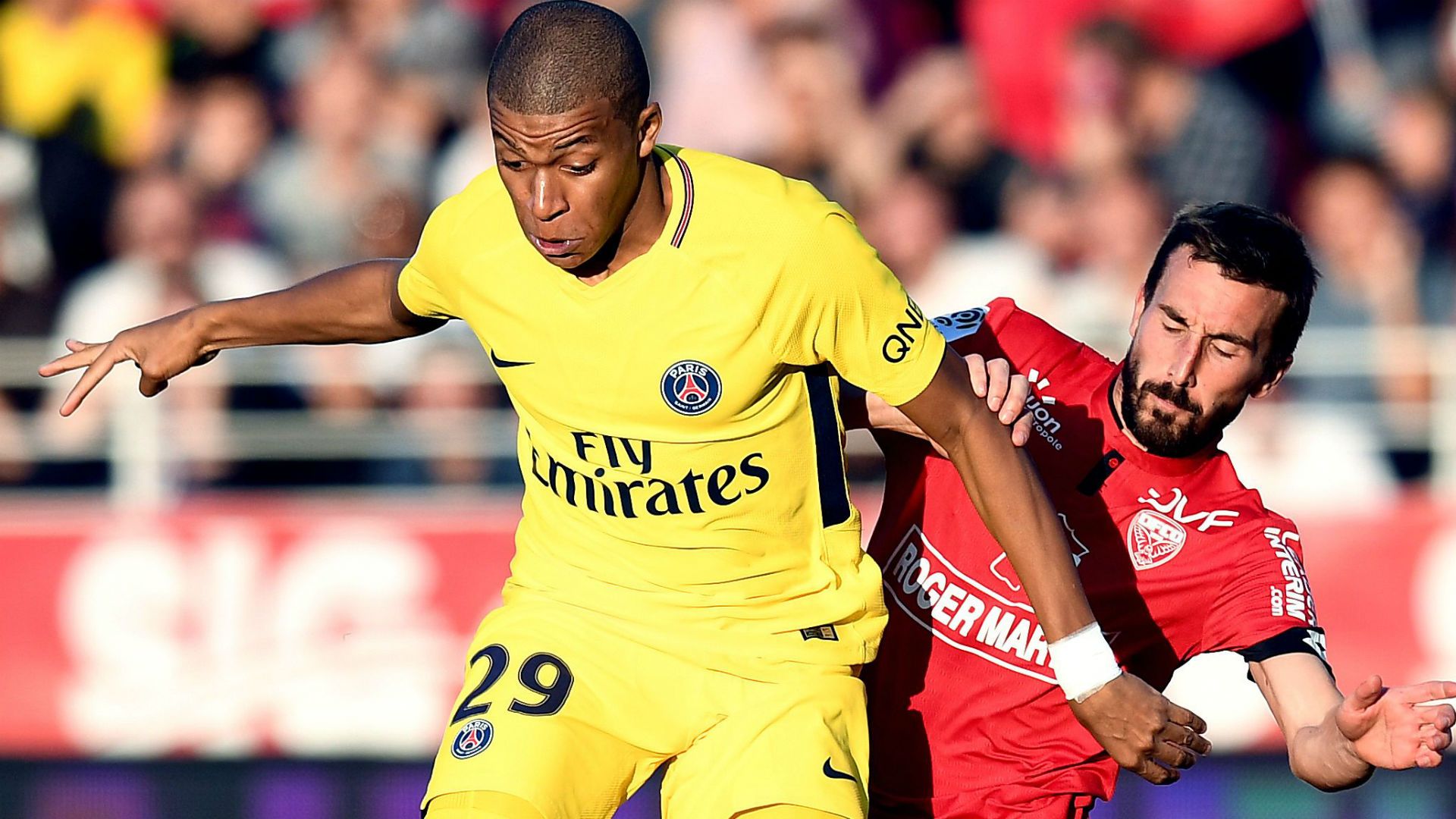 Kylian Mbappe Romain Amalfitano Dijon PSG Ligue 1 14102017