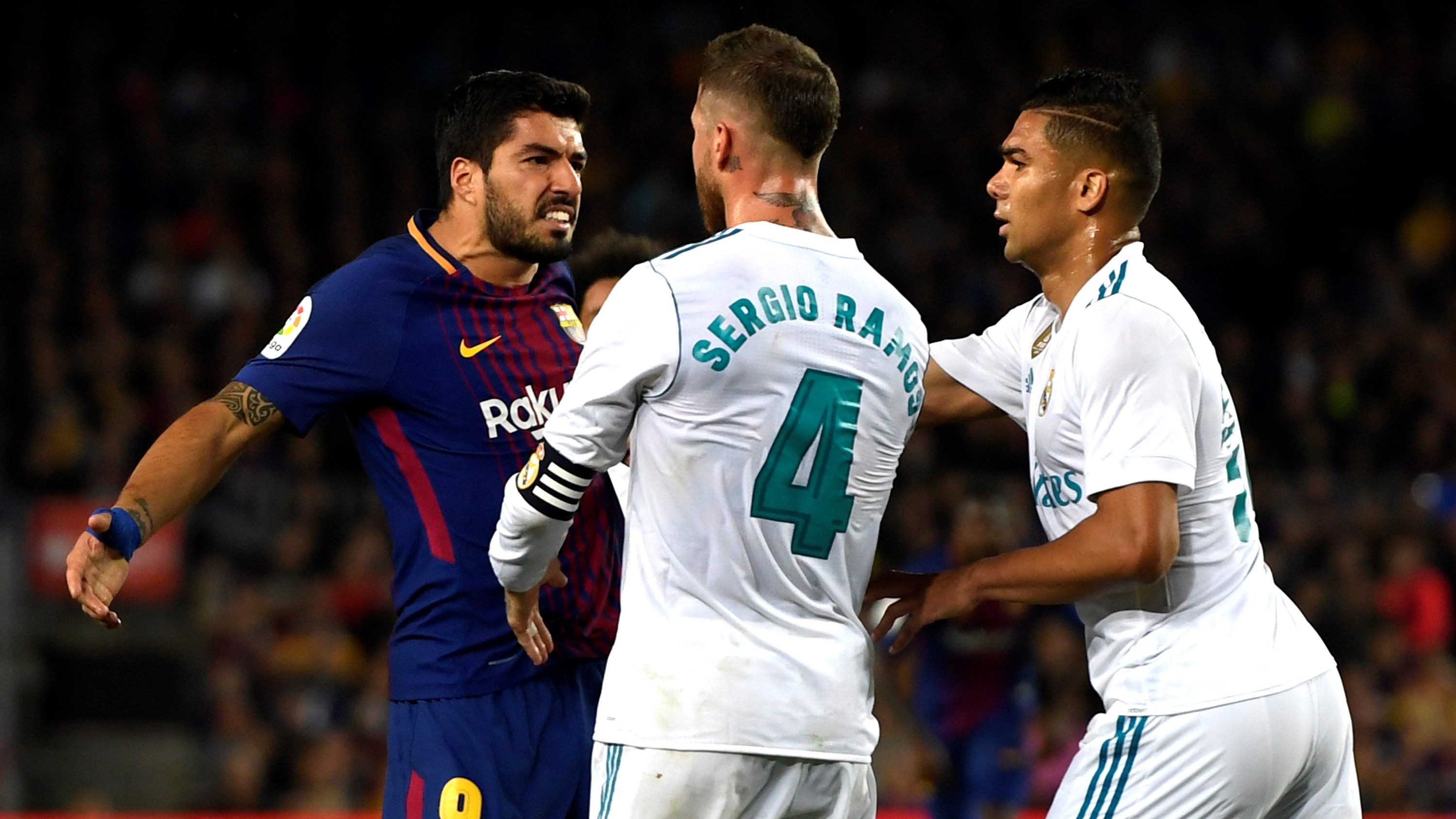 Luis Suarez Sergio Ramos Casemiro Barcelona Real Madrid El Clasico LaLiga 06052018
