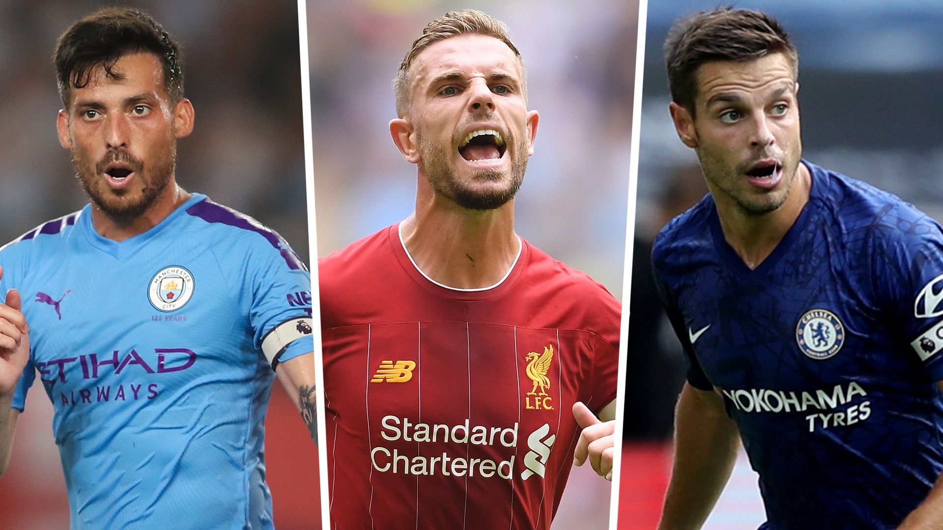 David Silva Jordan Henderson Cesar Azpilicueta