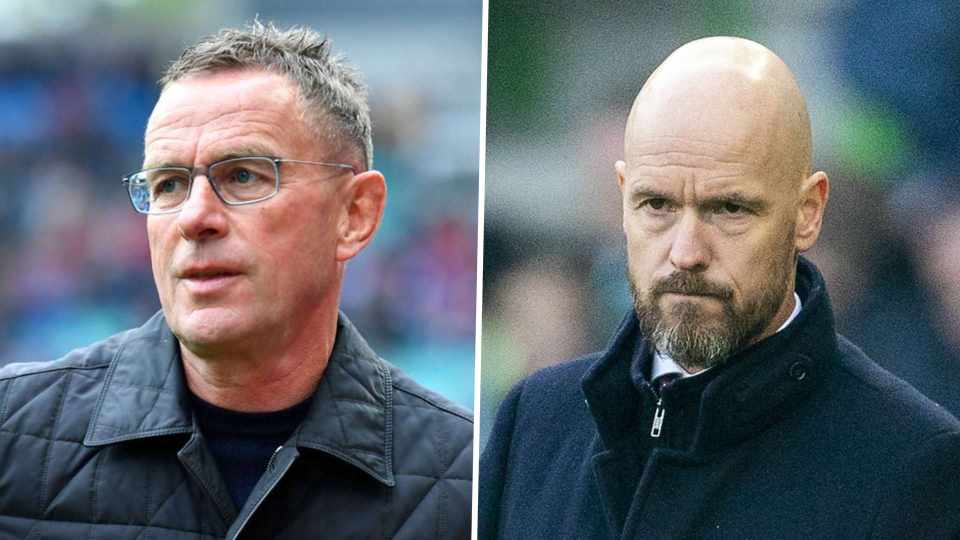 Erik ten Hag Ralf Rangnick GFX