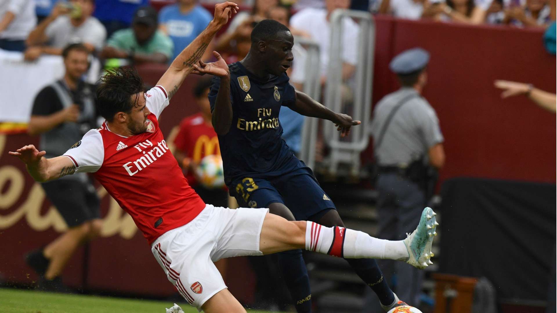 Ferland Mendy Carl Jenkinson Real Madrid Arsenal ICC 2019