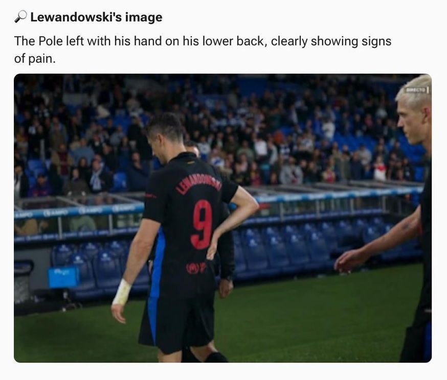 Lewandowski injury