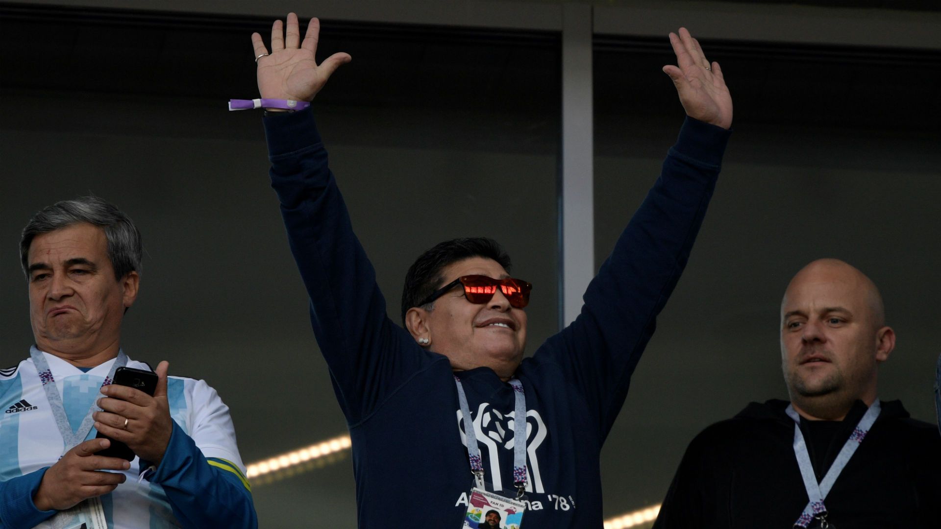 Diego Maradona Argentina Islandia Iceland World Cup 16062018