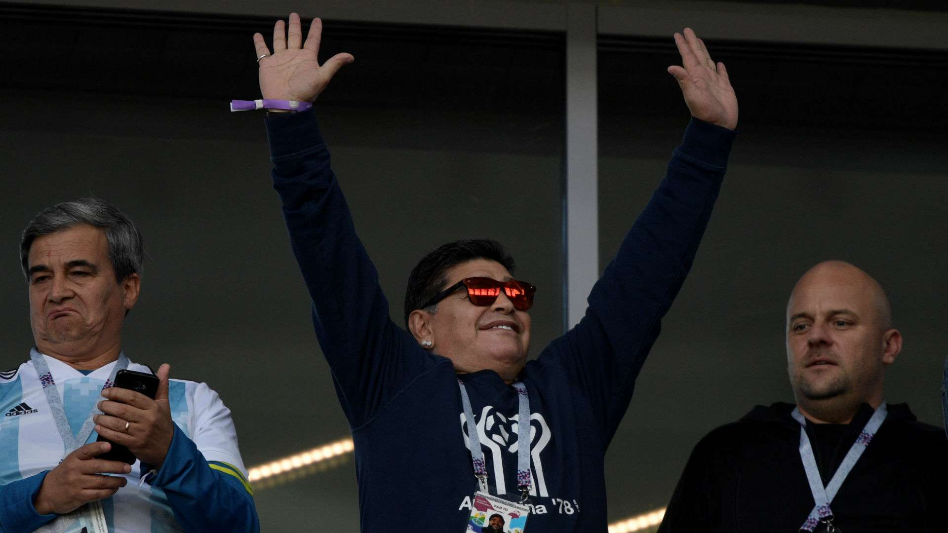 Diego Maradona Argentina Islandia Iceland World Cup 16062018