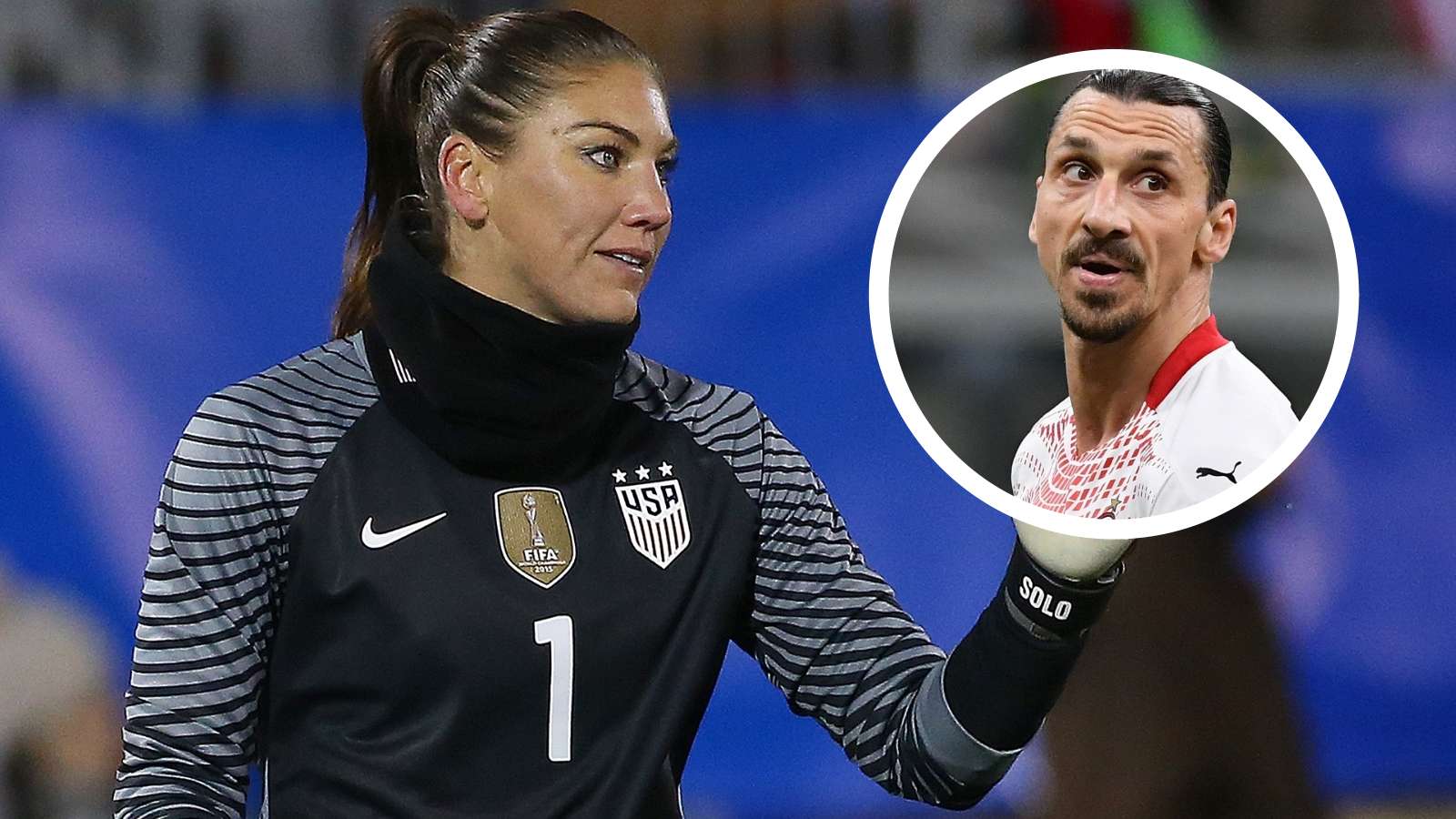 Hope Solo Zlatan Ibrahimovic GFX