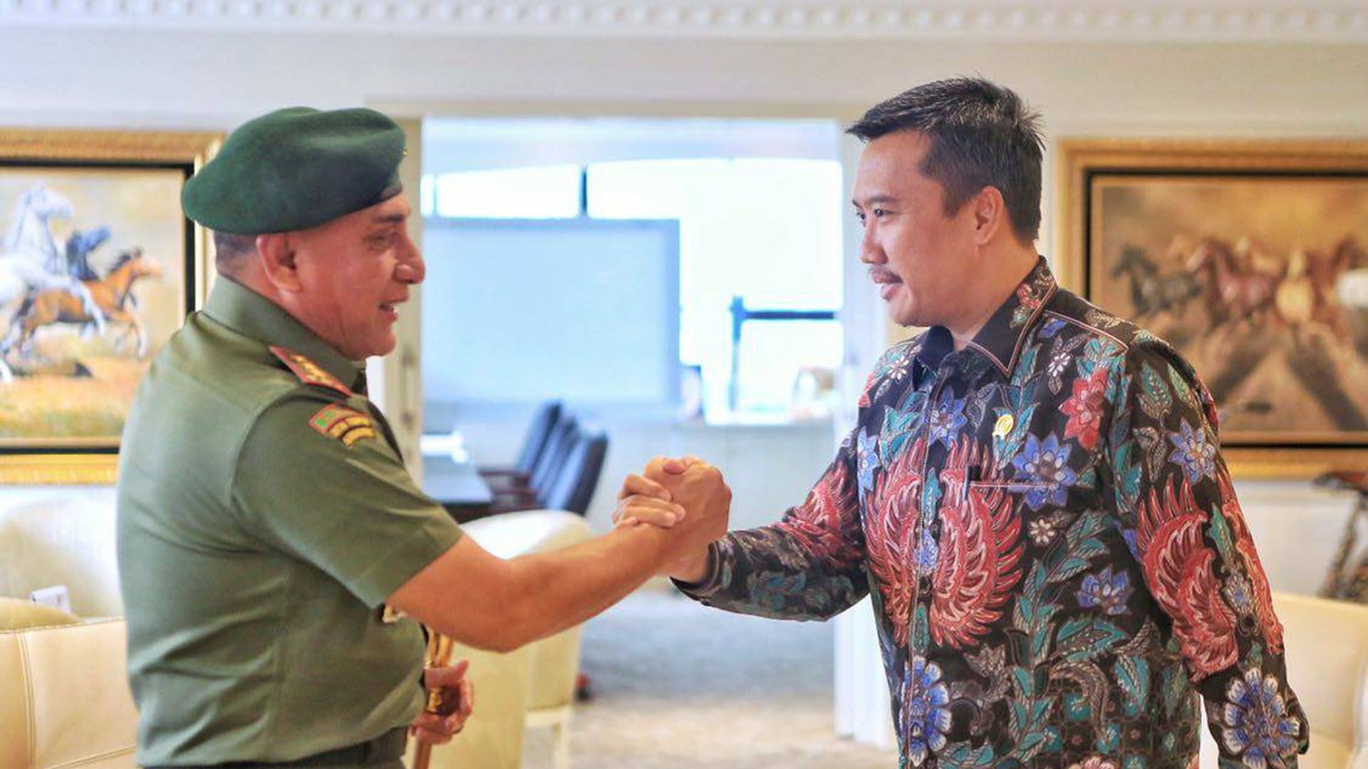 Pertemuan Menpora Imam Nahrawo & Ketua Umum PSSI Edy Rahmayadi