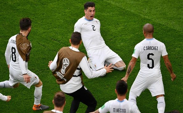 Gimenez in URU-EGY match WC2018