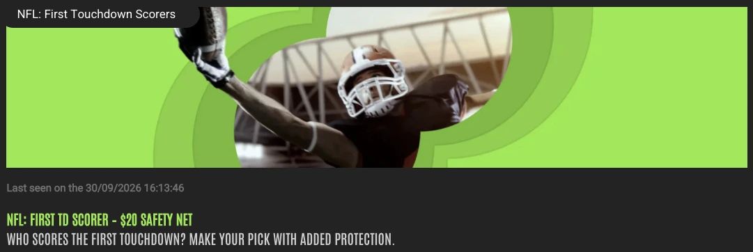 888sport nfl first td scorer