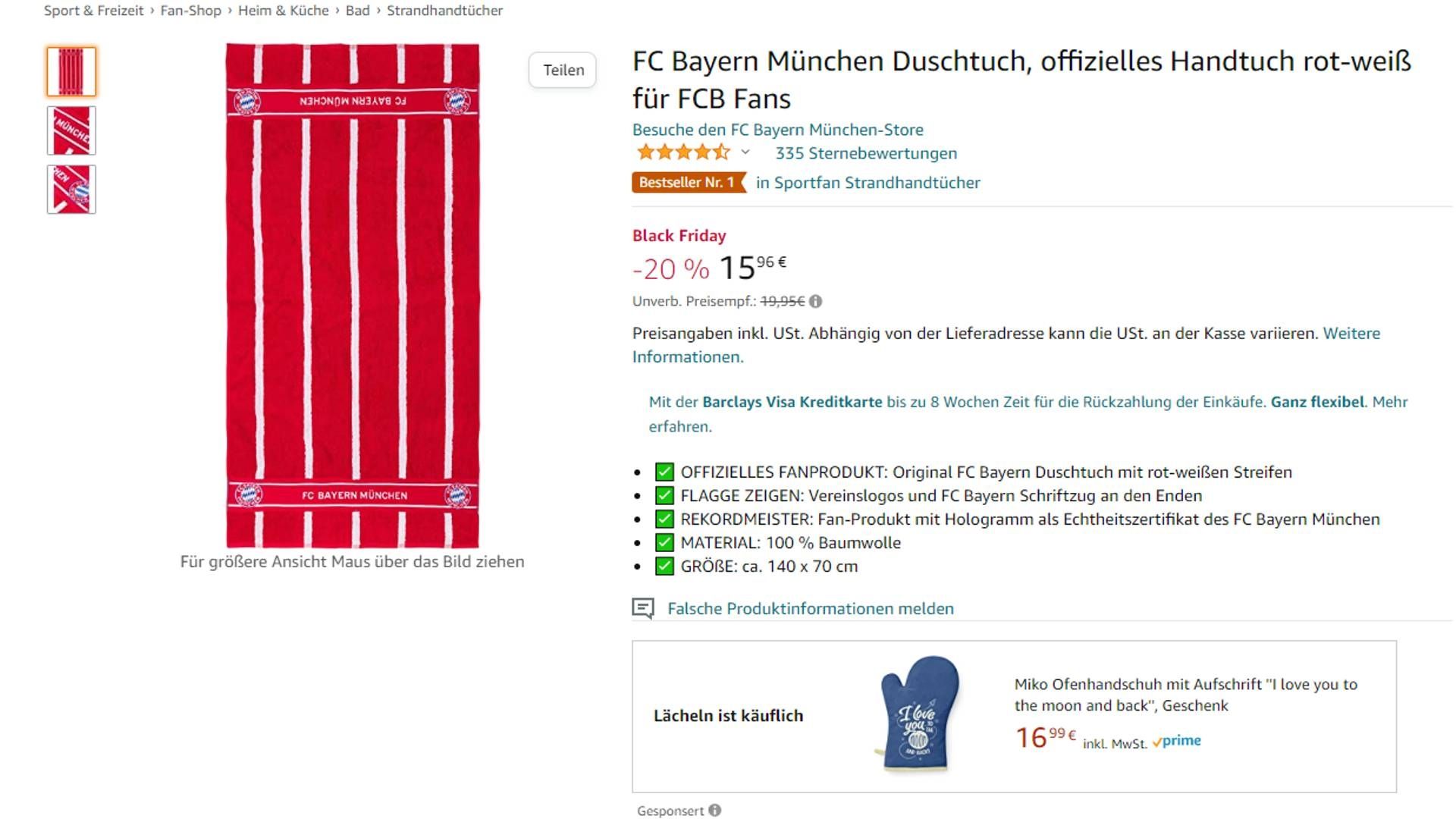 FC Bayern Amazon Screenshot