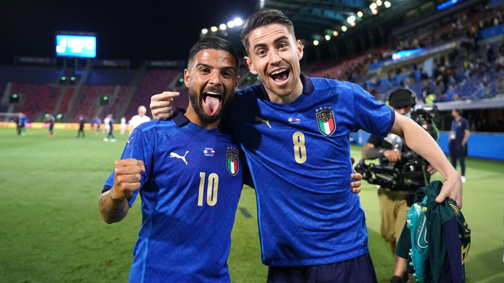 Lorenzo Insigne Jorginho Italy 2021