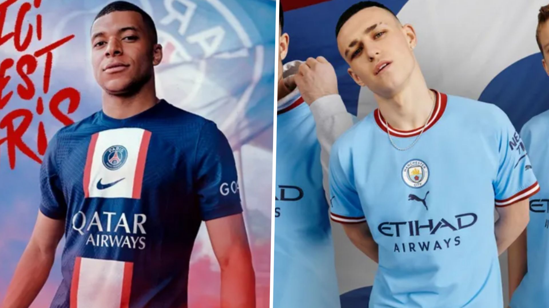 PSG Manchester City new kit