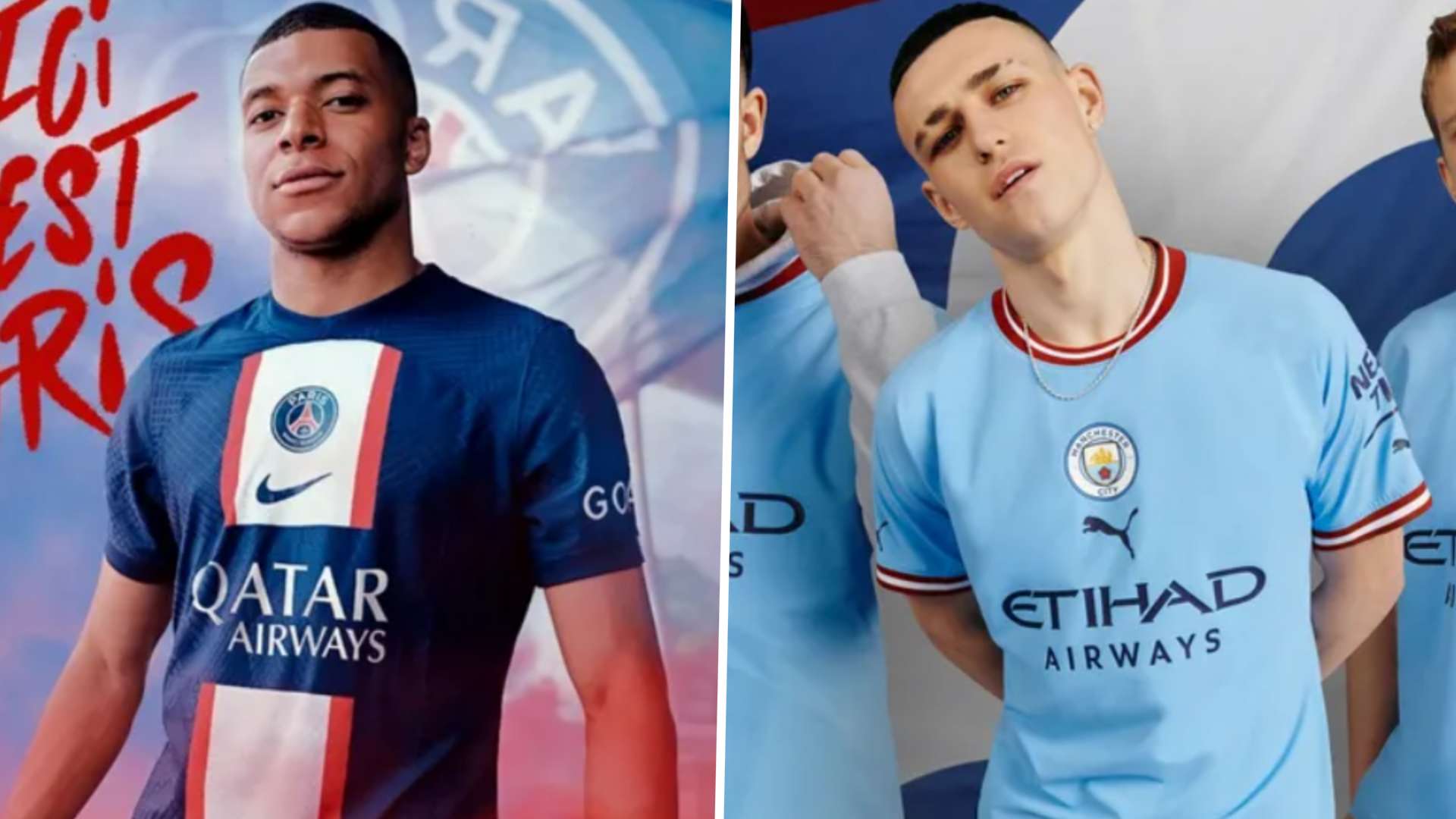 PSG Manchester City new kit