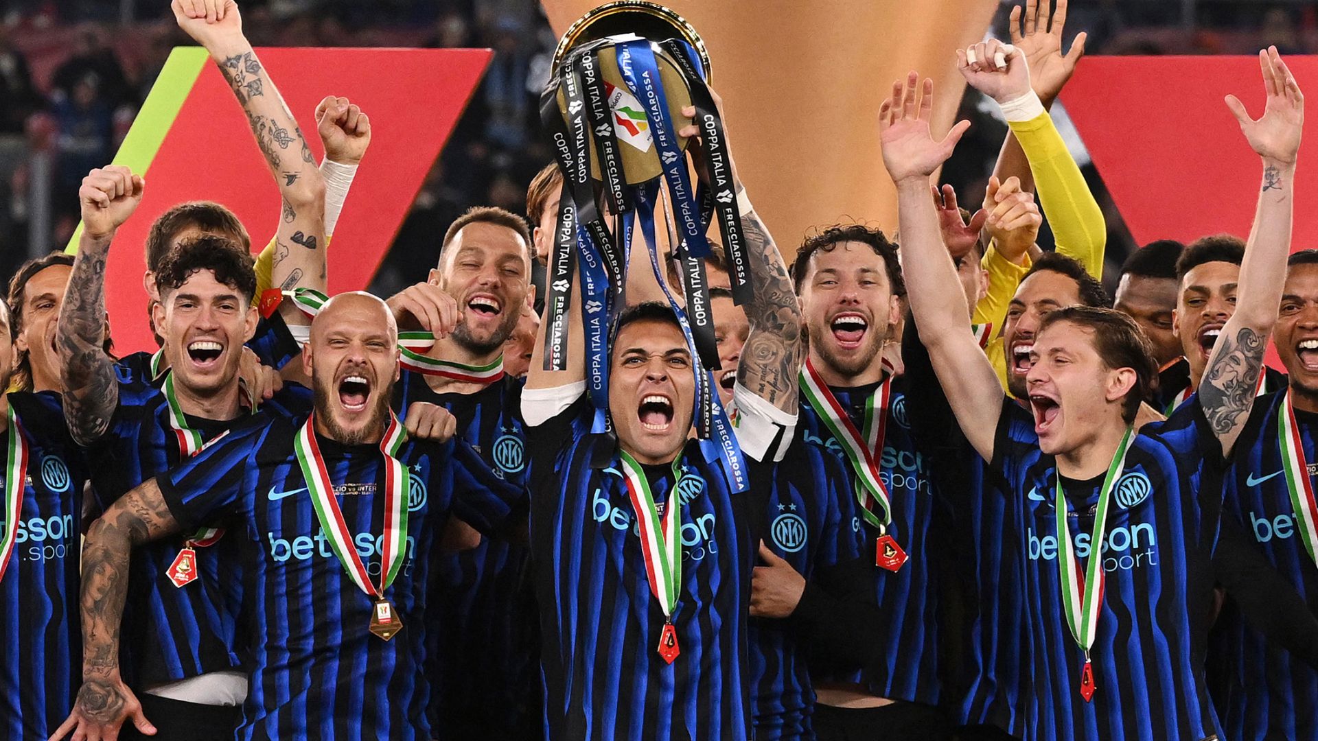 Lautaro Martinez finale Coppa Italia