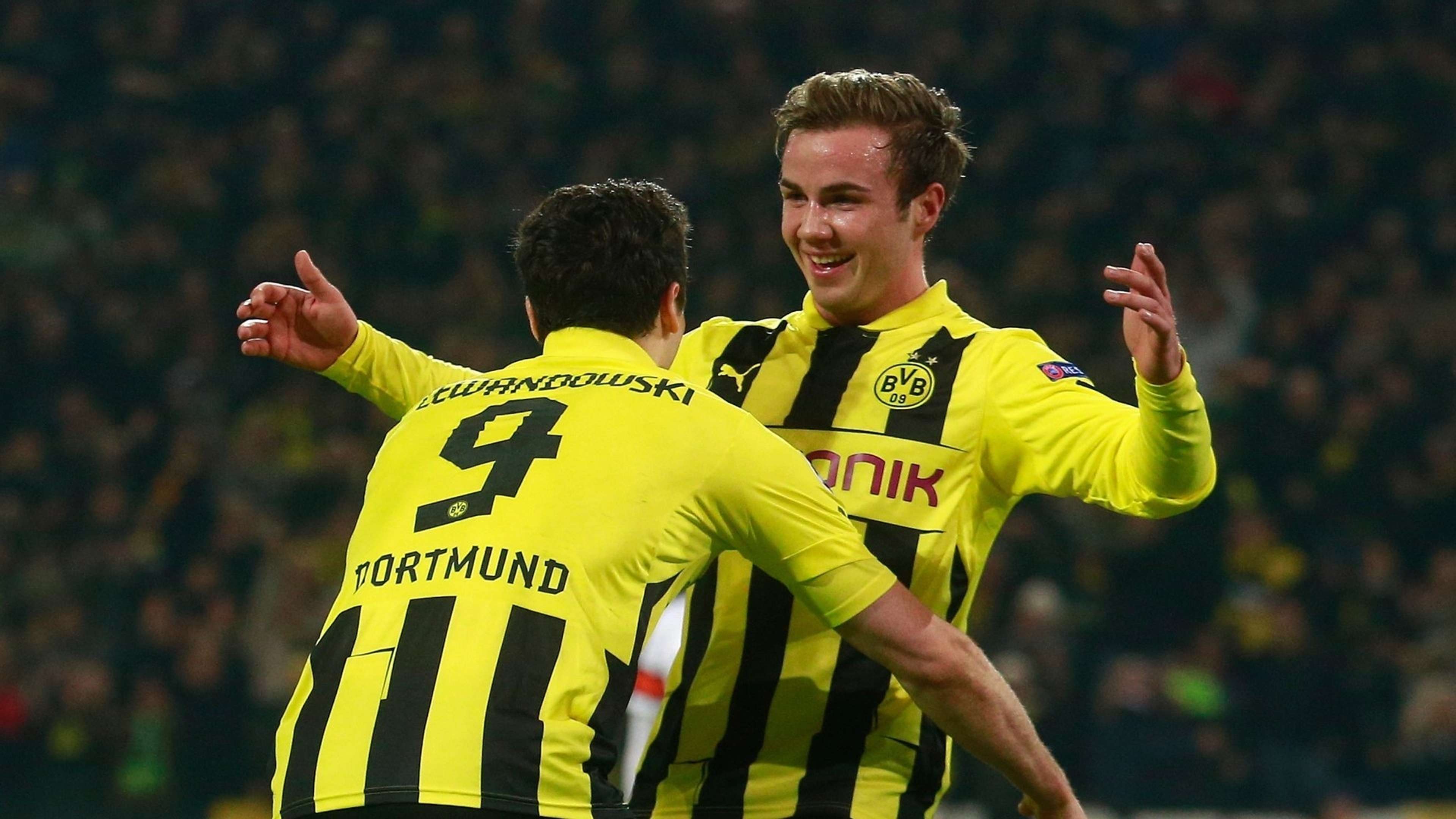 Mario Gotze Robert Lewandowski Borussia Dortmund