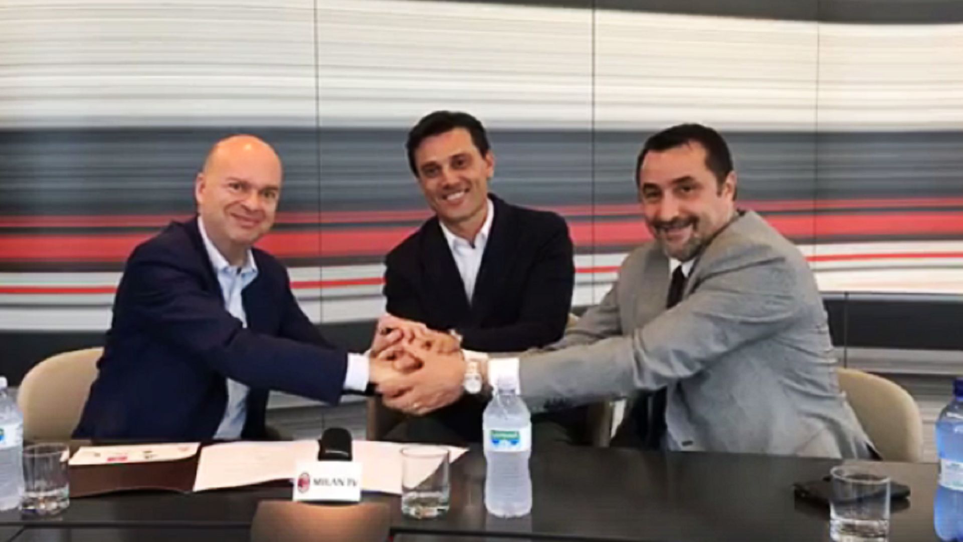 Marco Fassone Vincenzo Montella Massimiliano Mirabelli