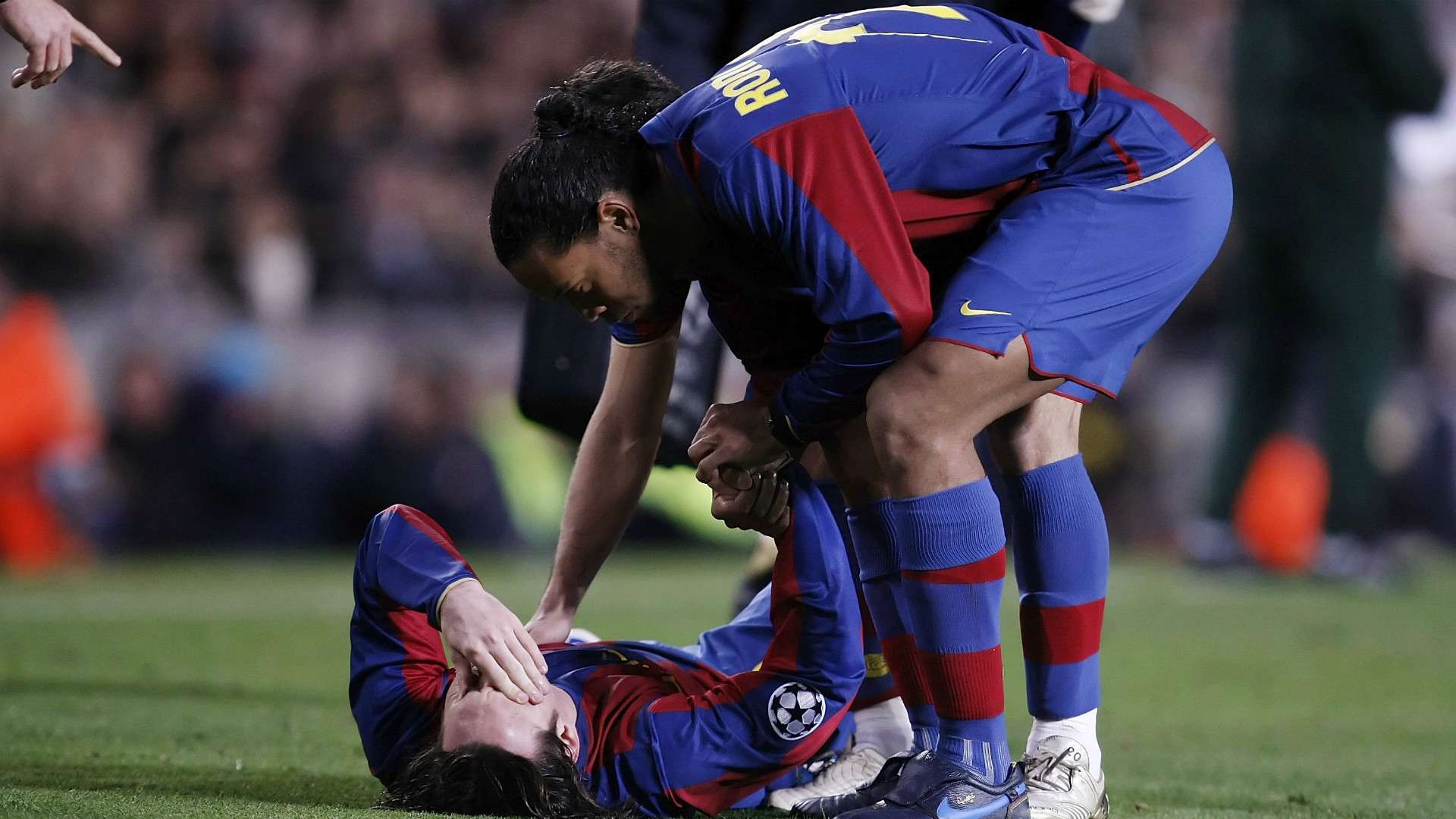 Lionel Messi Ronaldinho Barcelona Celtic 04032008