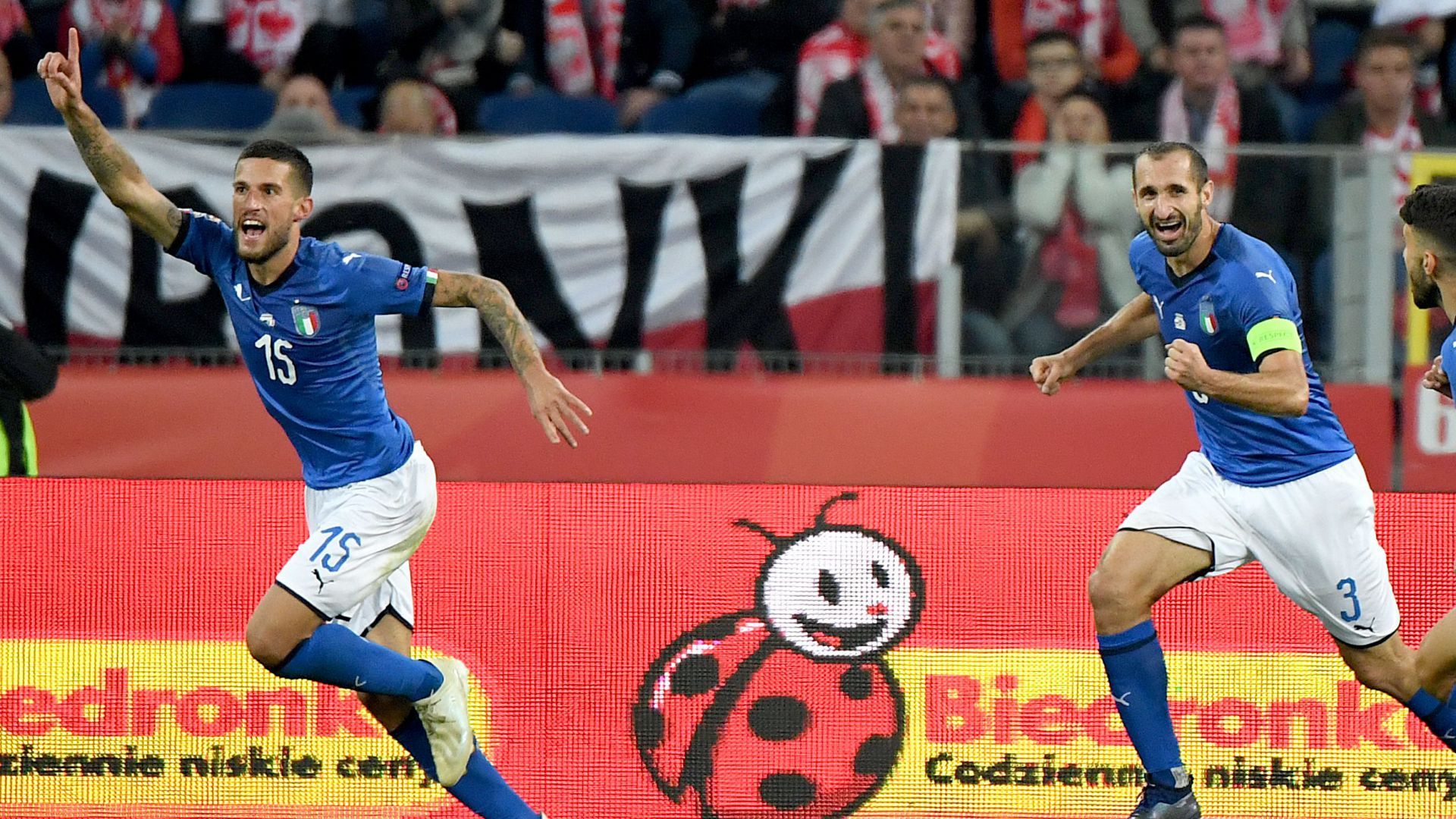 Cristiano Biraghi goal Poland Italy