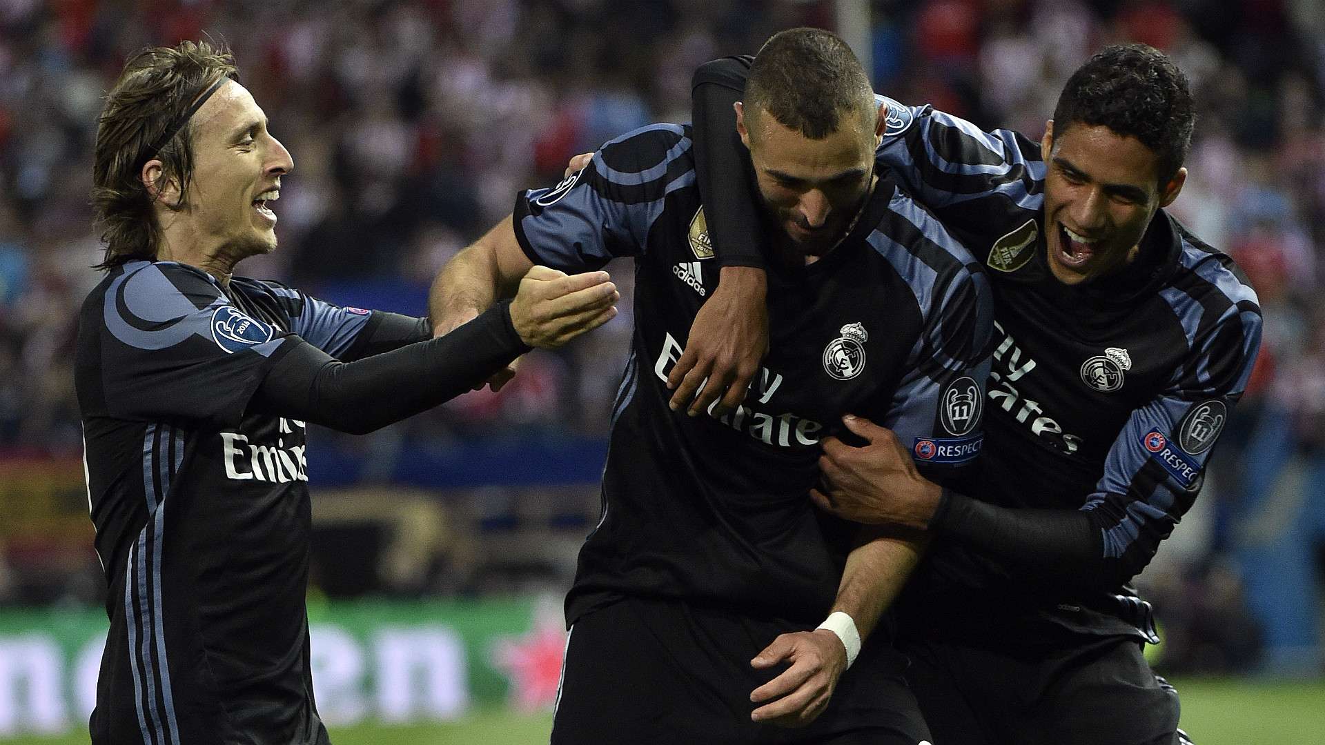 Luka Modric Karim Benzema Raphael Varane Atletico Madrid Real Madrid UEFA Champions League