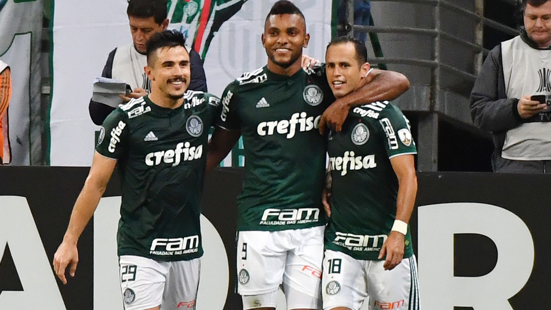 Willian Bigode Miguel Borja Guerra Palmeiras Junior Barranquilla Copa Libertadores 16052018