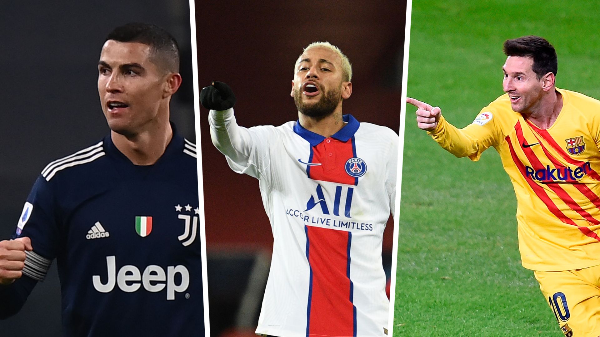 GFX TORSCHÜTZEN 21 JAHRHUNDERT MESSI RONALDO NEYMAR