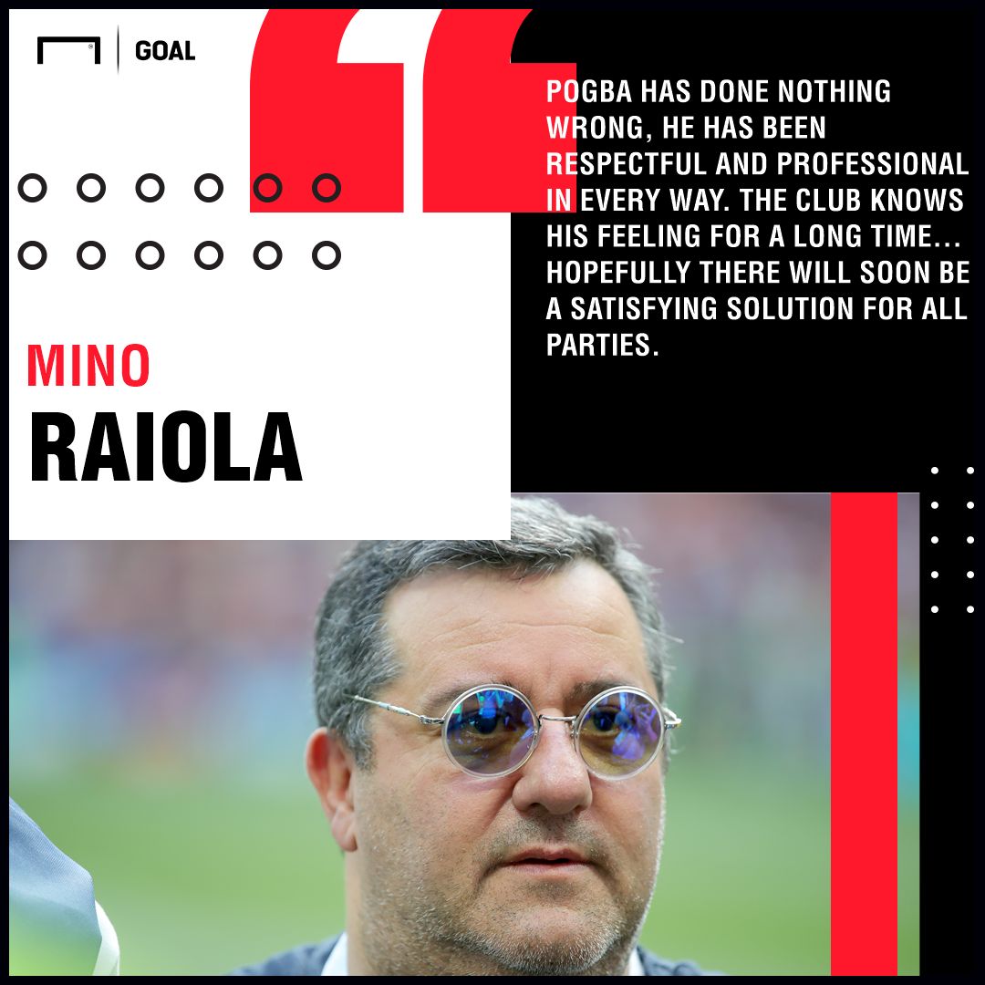 Mino Raiola on Paul Pogba