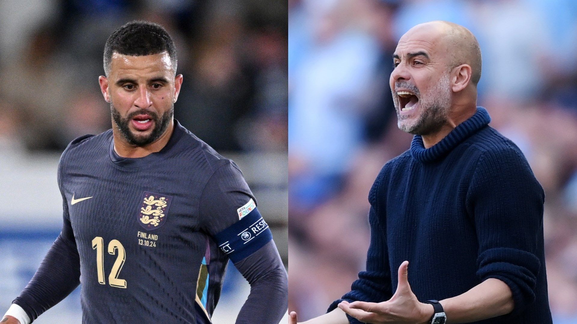Kyle Walker Pep Guardiola