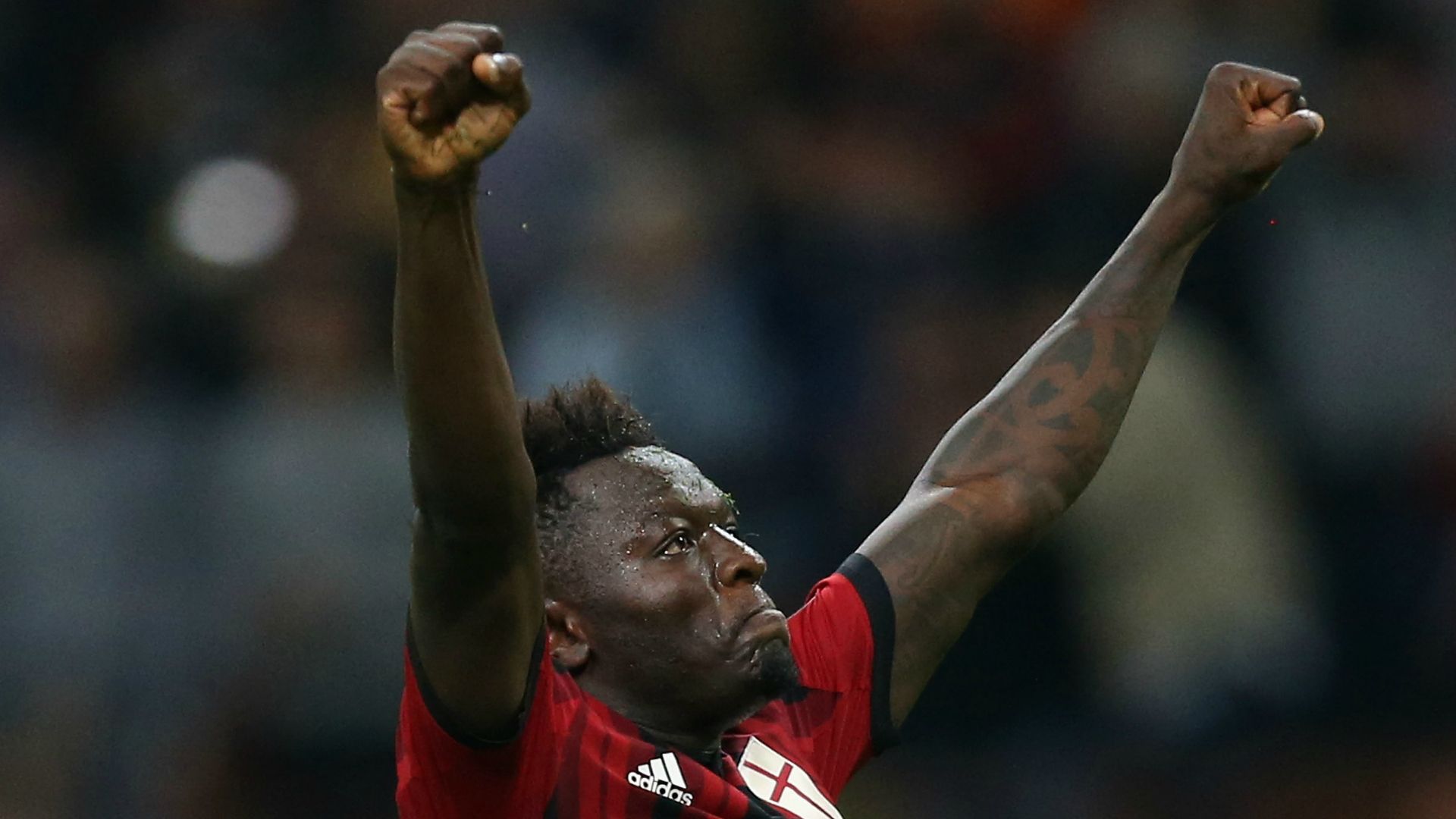 Sulley Muntari celebrates his goal against Chievo Serie A