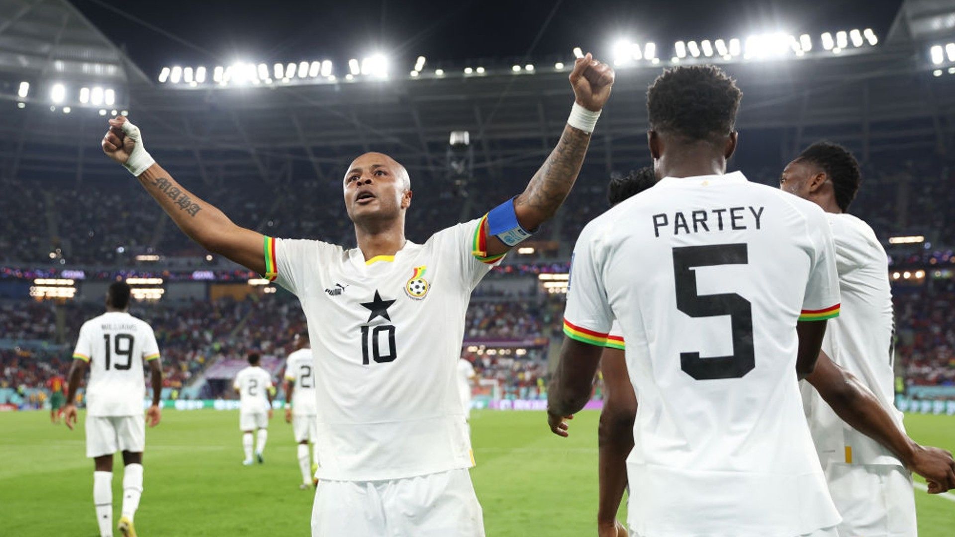 Andrew Ayew Thomas Partey Ghana.