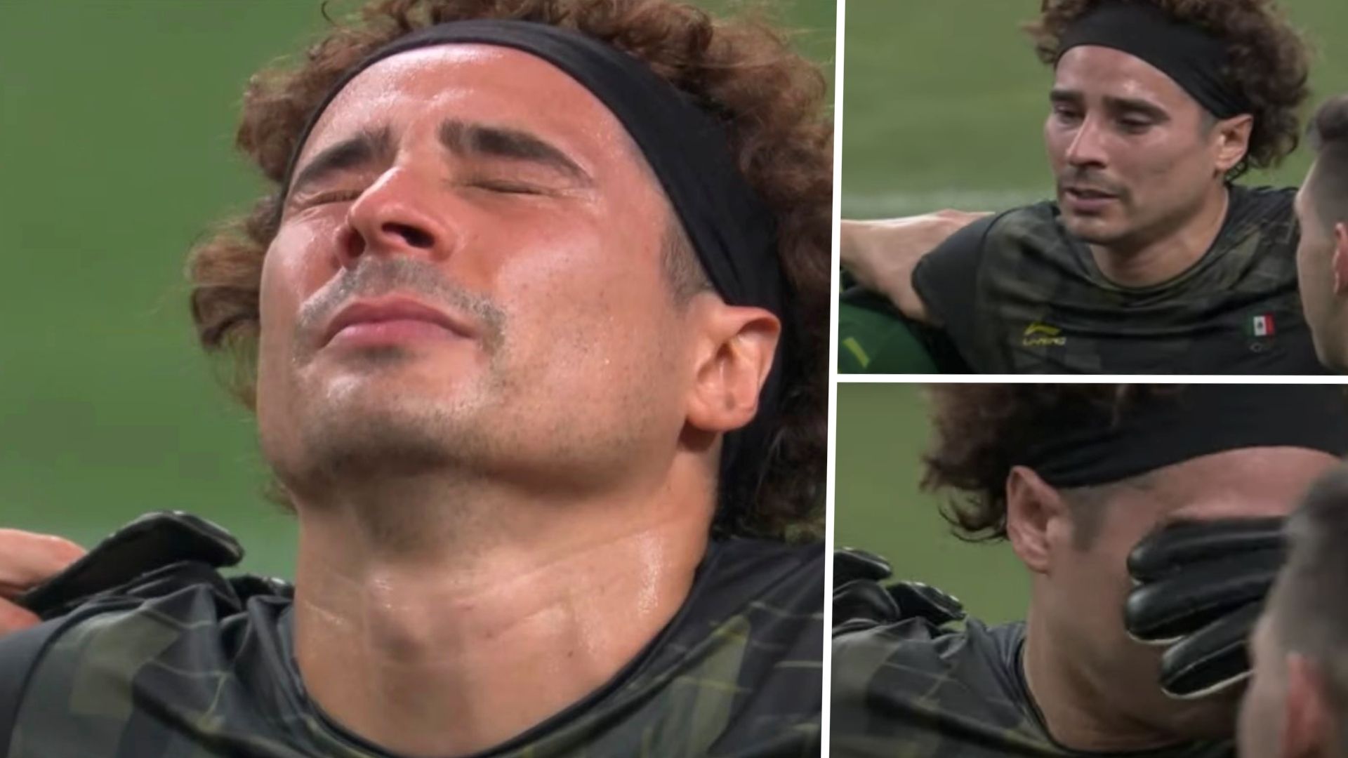 Guillermo Ochoa llanto México - Japón