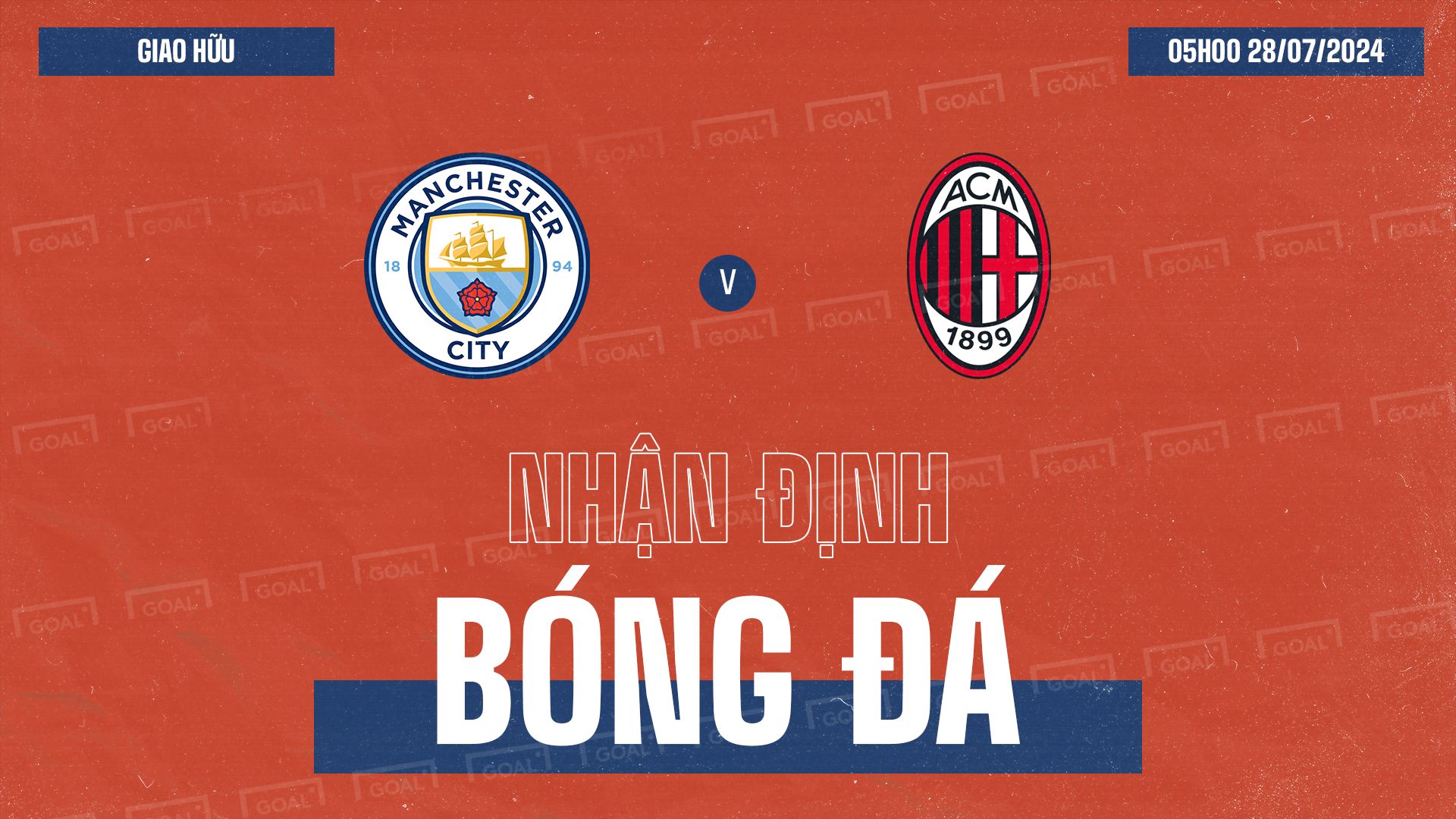 Manchester City vs AC Milan Club Friendlies GFX