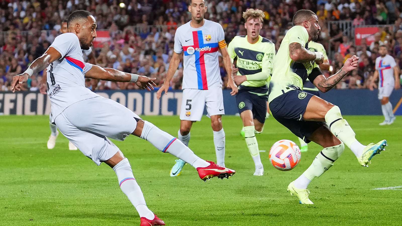 Aubameyang Barcelona Manchester City Amistoso ELA 2022