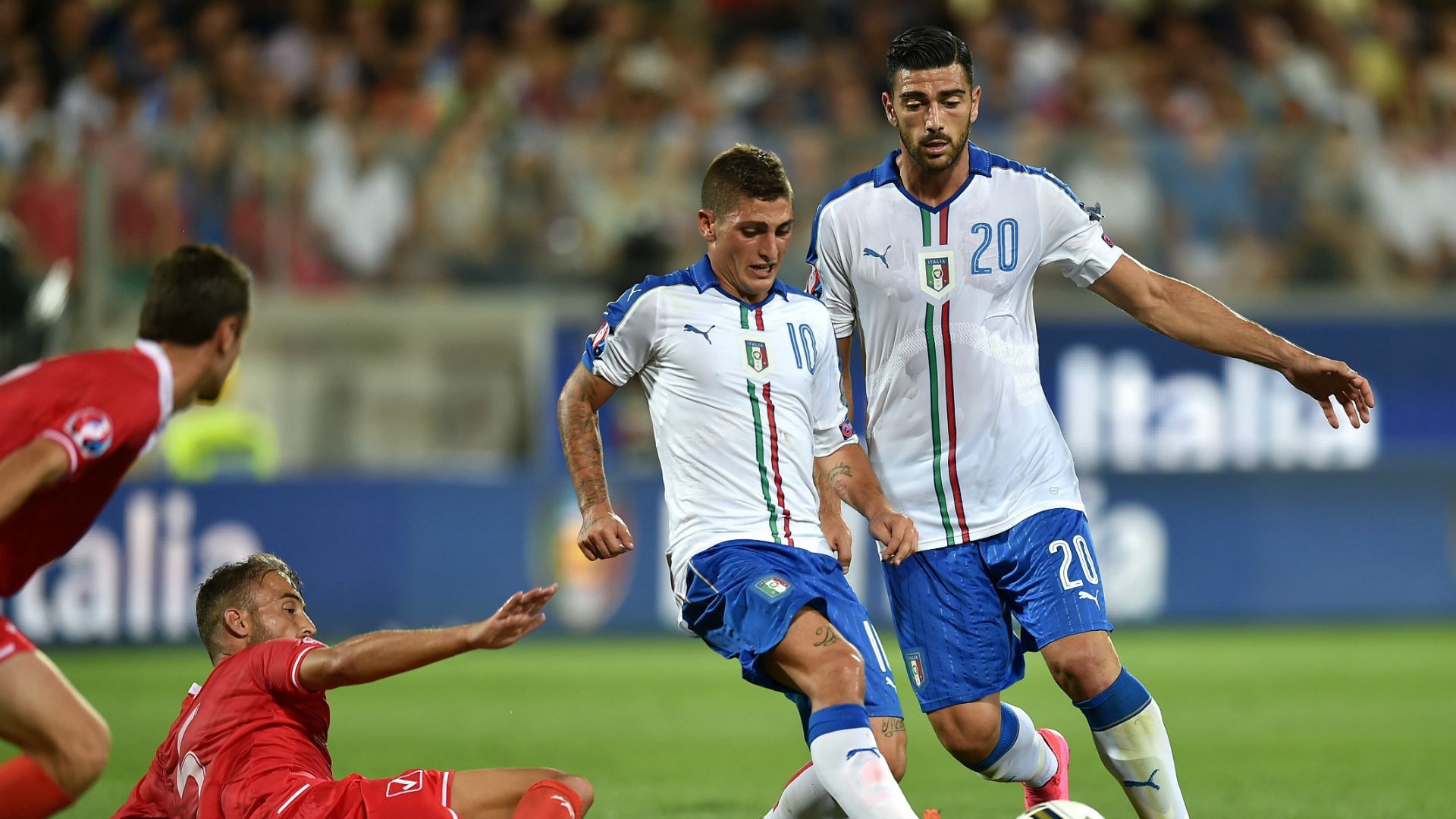 Marco Verratti Graziano Pellè Italia Malta Euro 2016 03092015