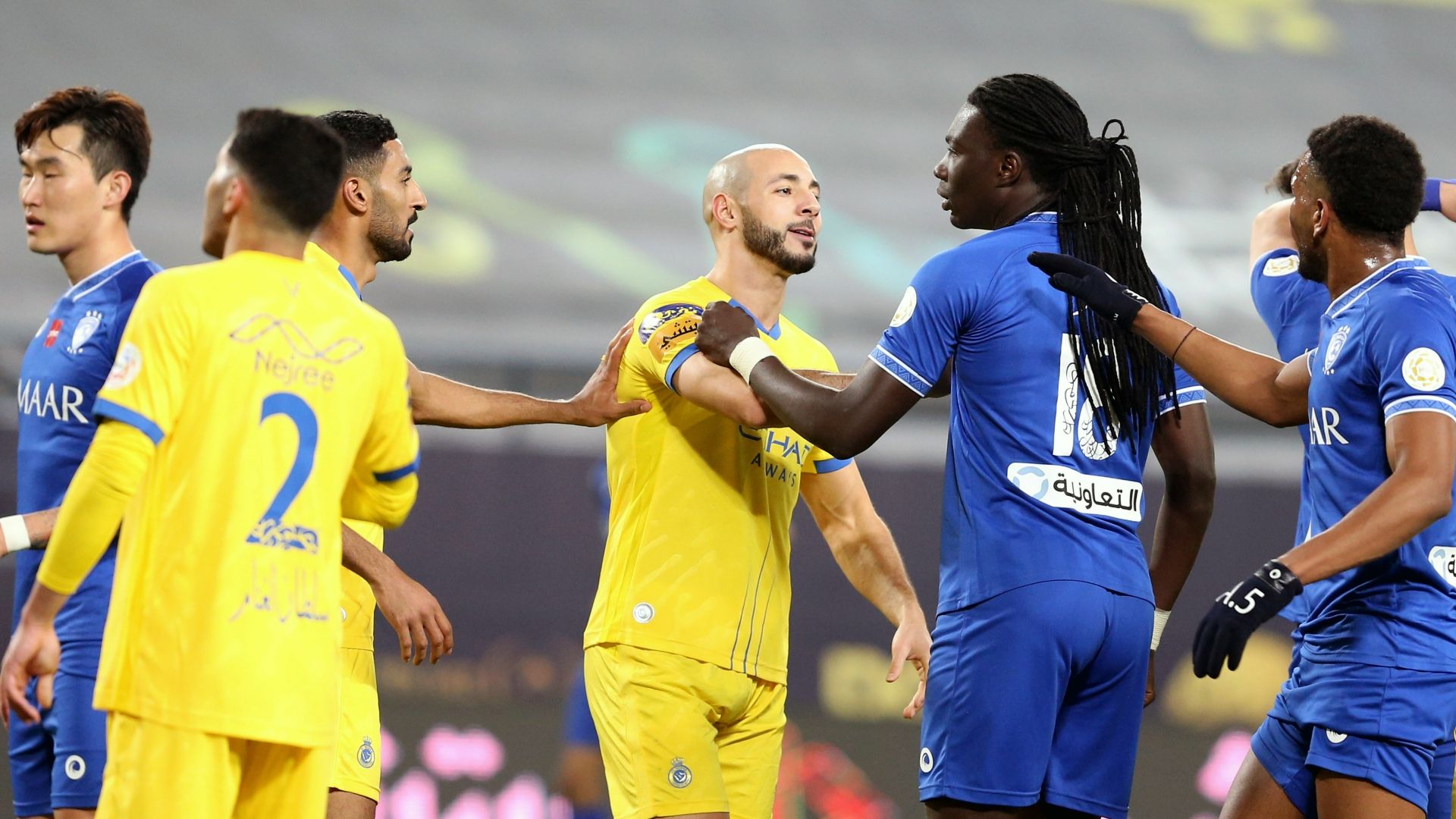 hilal - nassr - Nordin Amrabat - Bafetimbi Gomis 2021