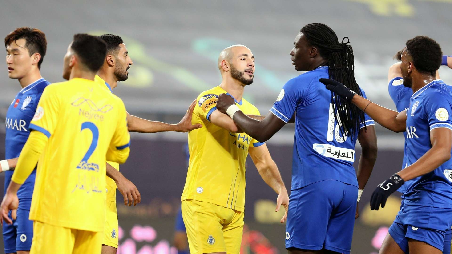 hilal - nassr - Nordin Amrabat - Bafetimbi Gomis 2021
