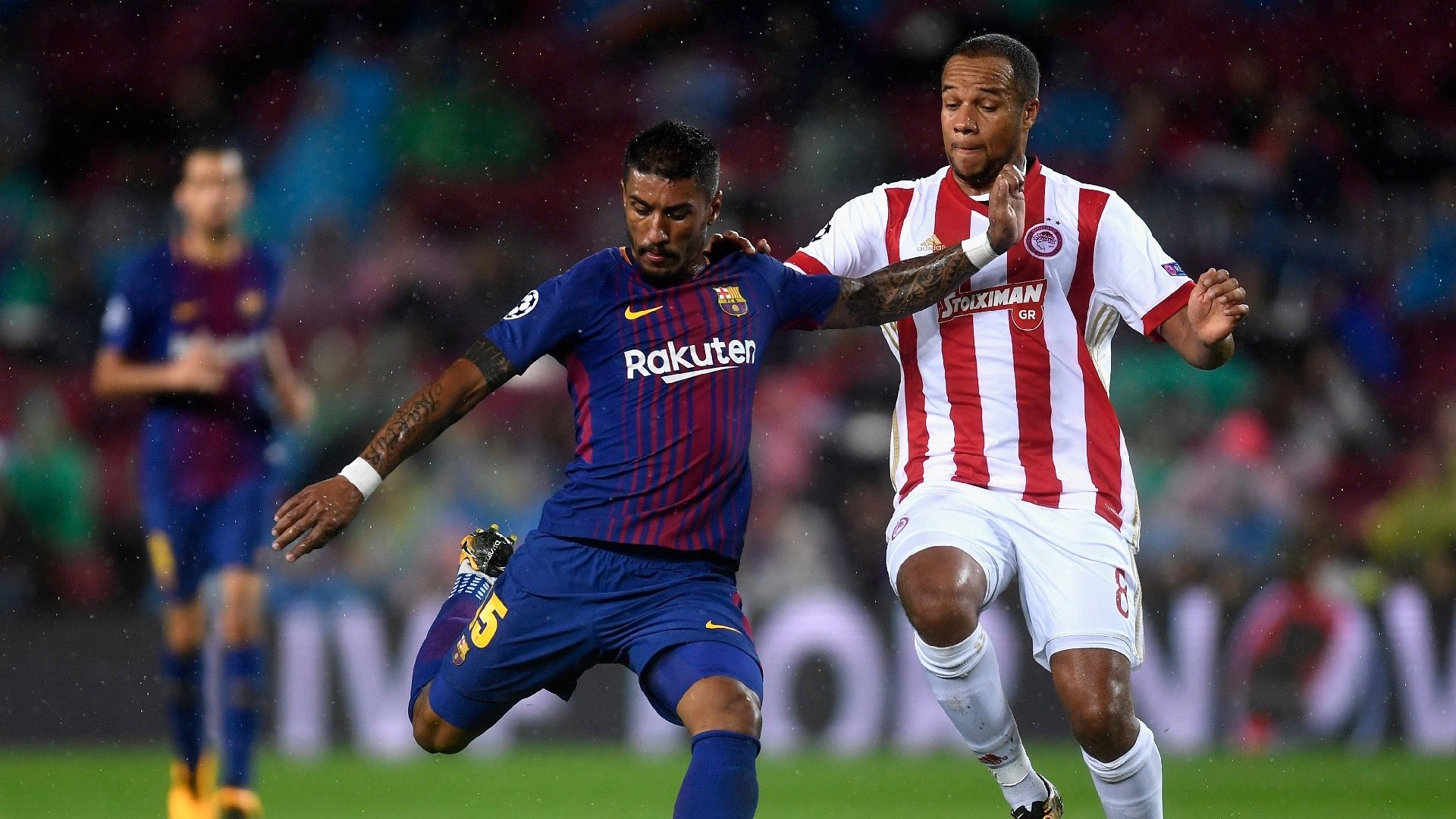Paulinho Vadis Odjidja Barcelona Olympiakos UCL 18102017