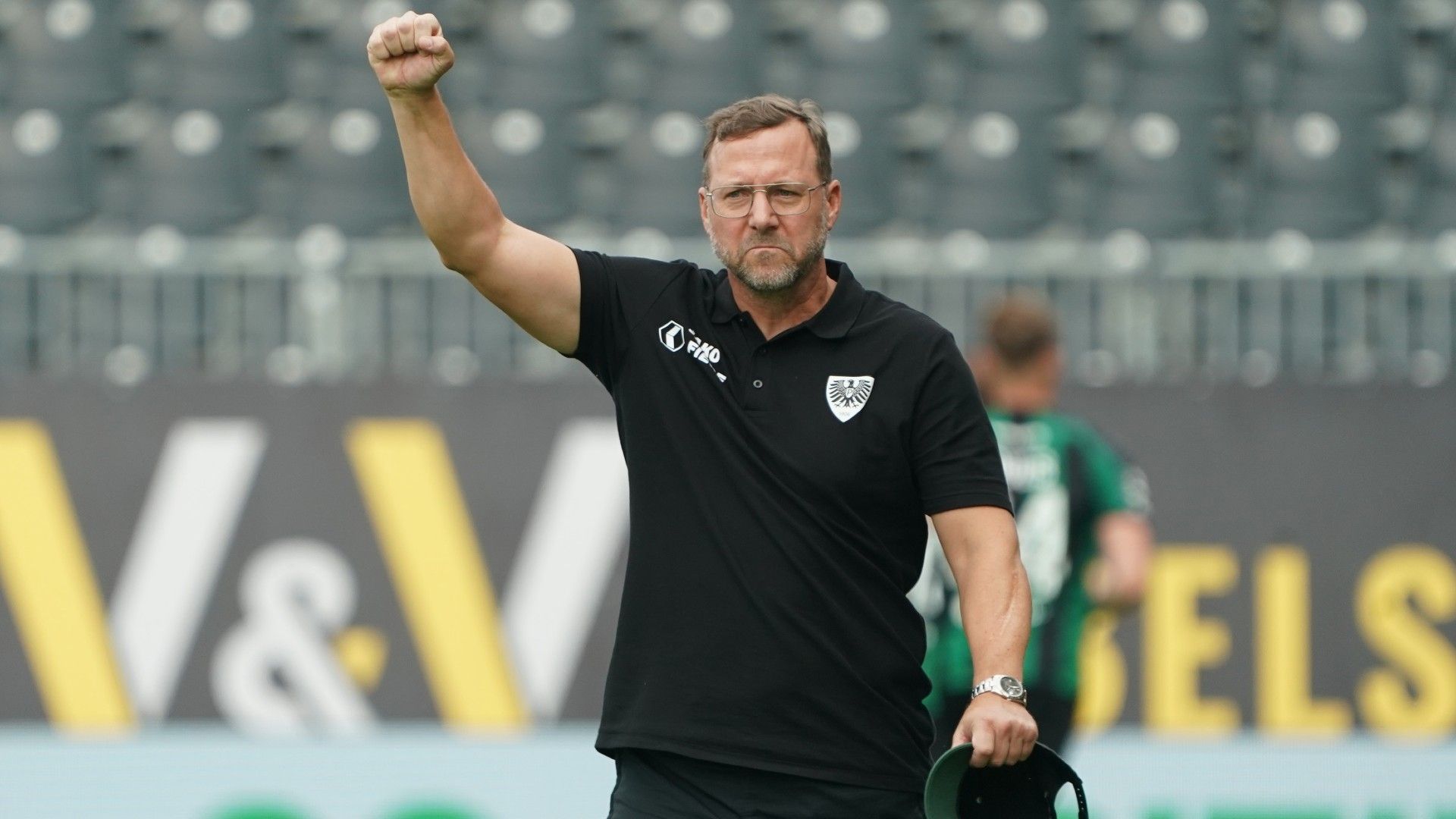 Coach Sascha Hildmann of SC Preußen Muenster