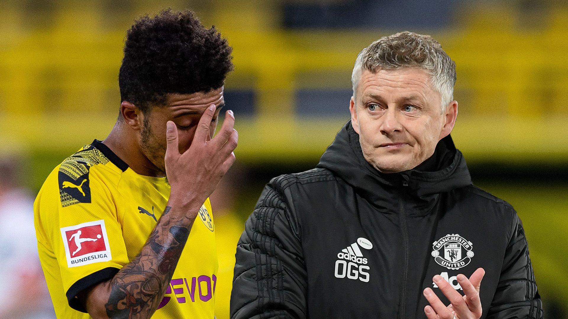 Jadon Sancho Ole Gunnar Solskjaer